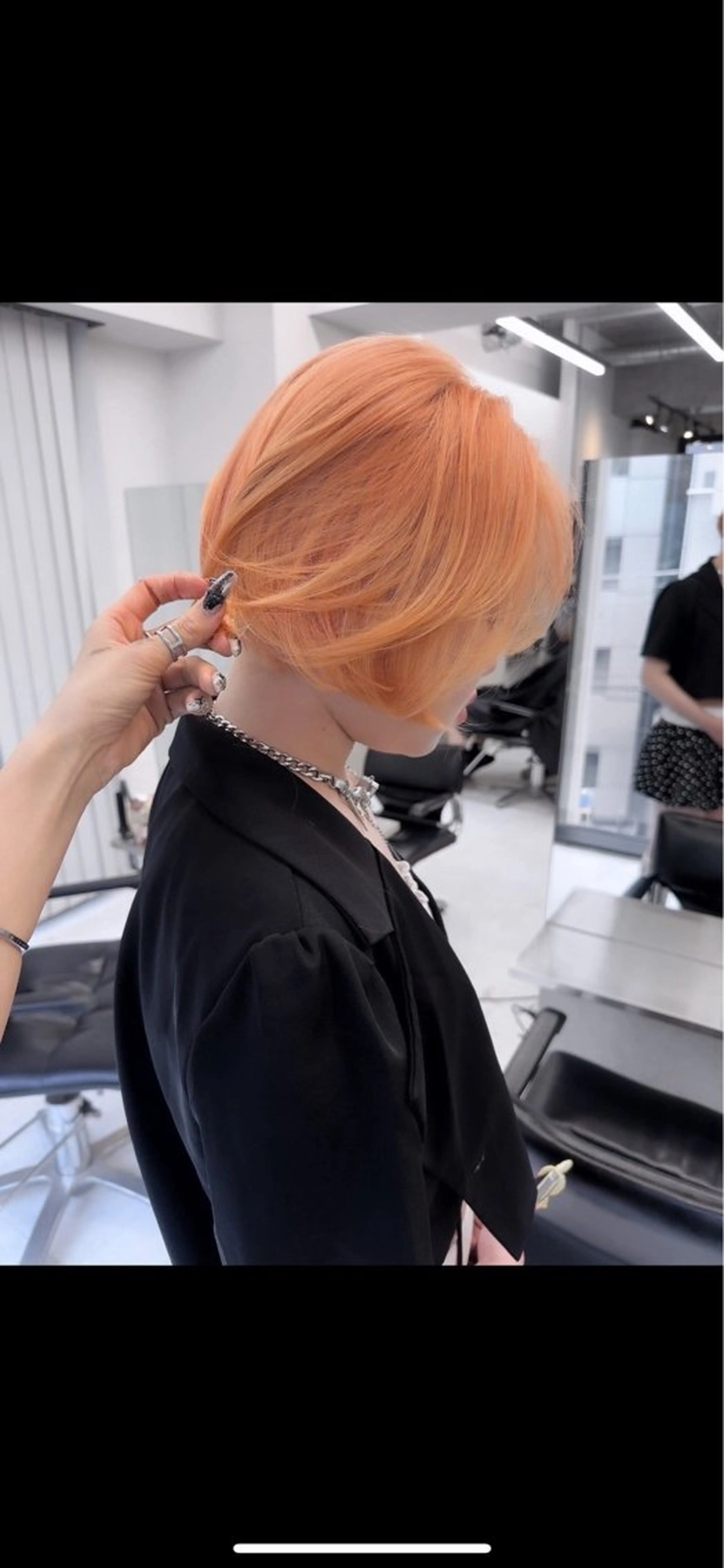 ロング ヘアカラー ハイトーン/渋谷 韓国風/Narukaのヘアスタイル