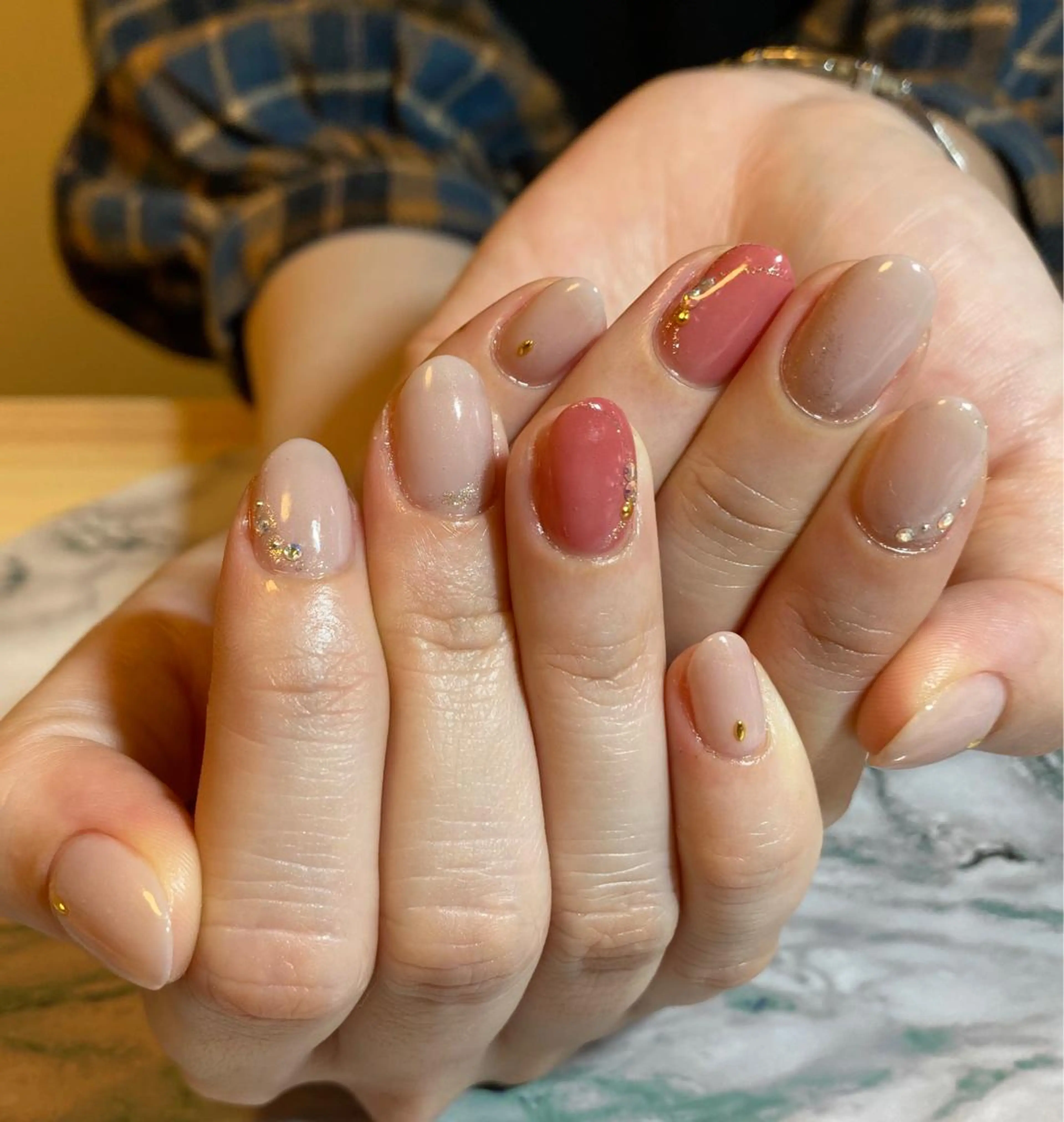 ネイル 桜ネイル 春ネイル salon. mooのマツエク・マツパデザイン