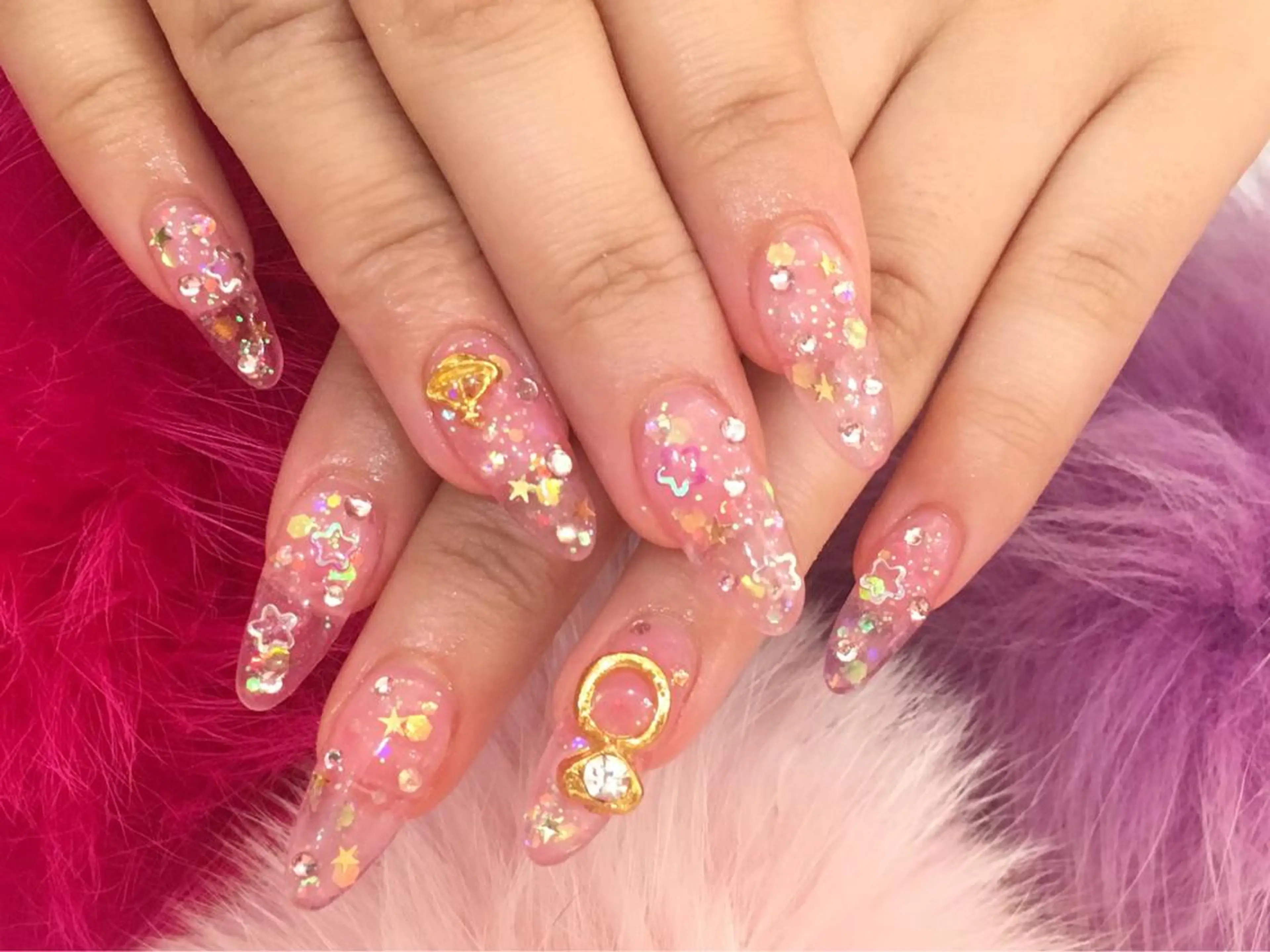 ロング カラー メンズ キッズ ネイル NAILSGOGO shibuyaのネイルデザイン