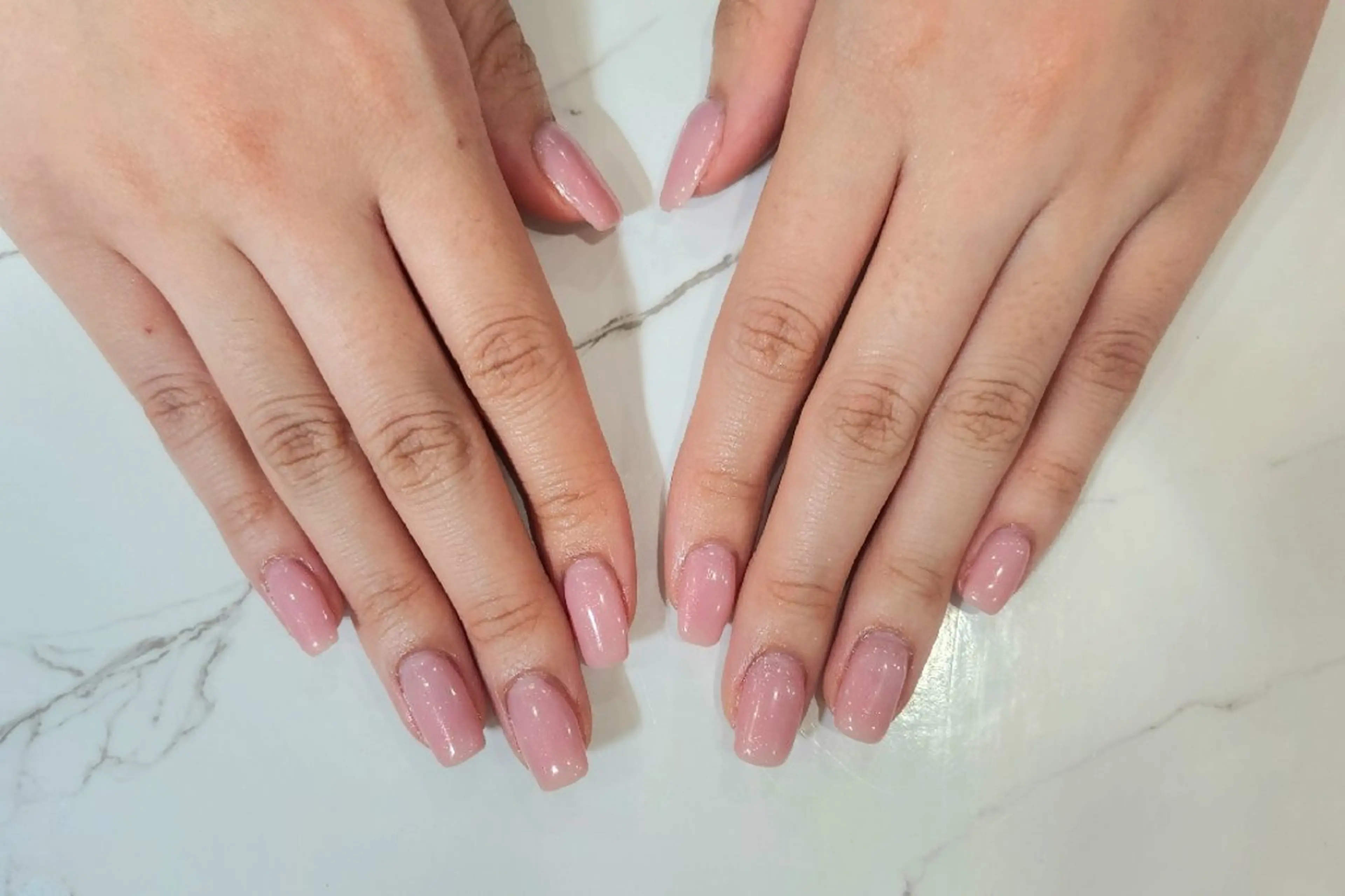 ネイル ラメ(グリッター) ワンカラーネイル ハンドネイル MINON☆ Alet　salonのネイルデザイン