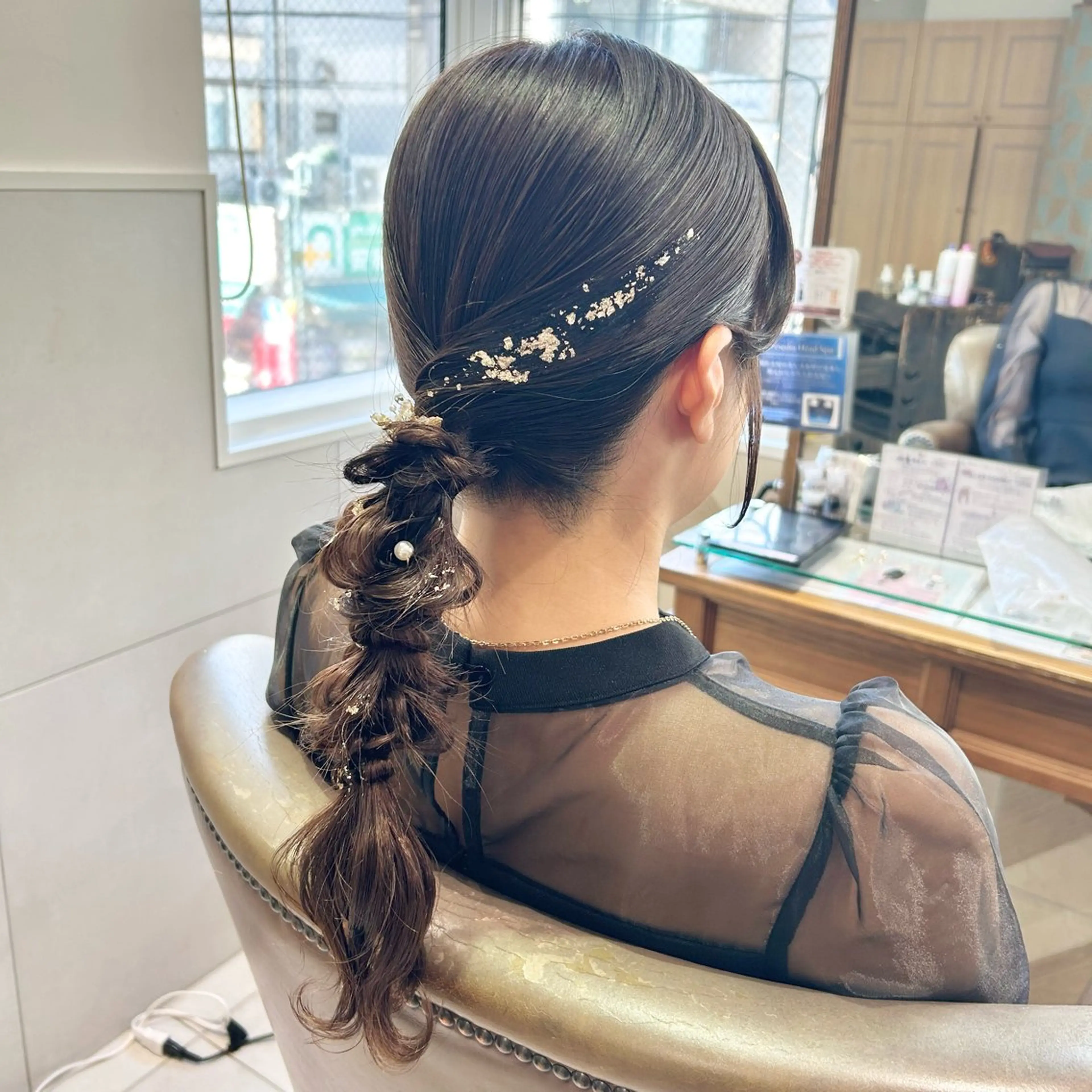 ロング カラー ヘアアレンジ ヘアセット 吉水 彩乃 /ボブ/透明感カラーのヘアスタイル