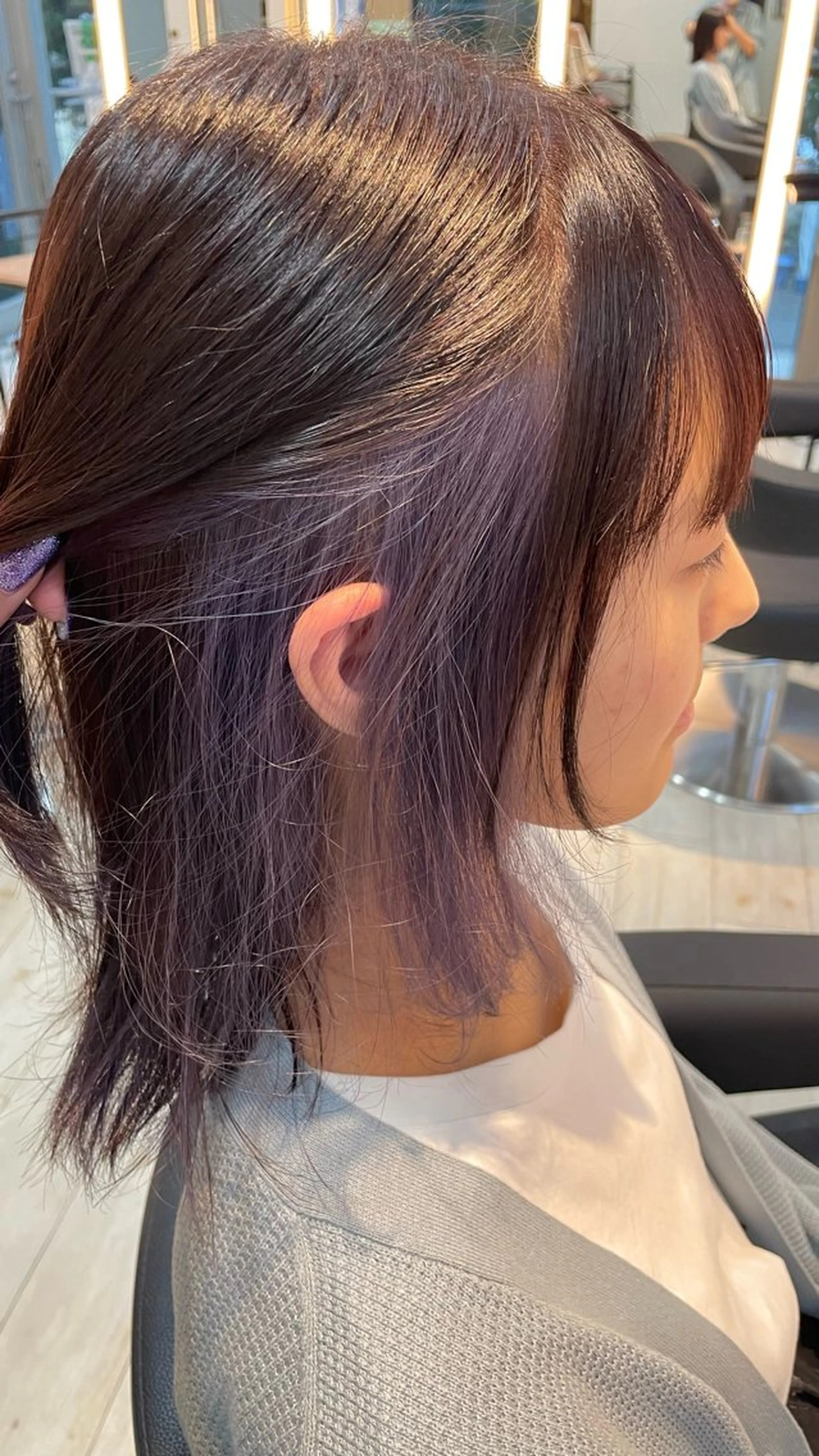 ショート カラー ヘアカラー トリートメント ブリーチ/髪質改善/ ハイトーン/暖色のヘアスタイル