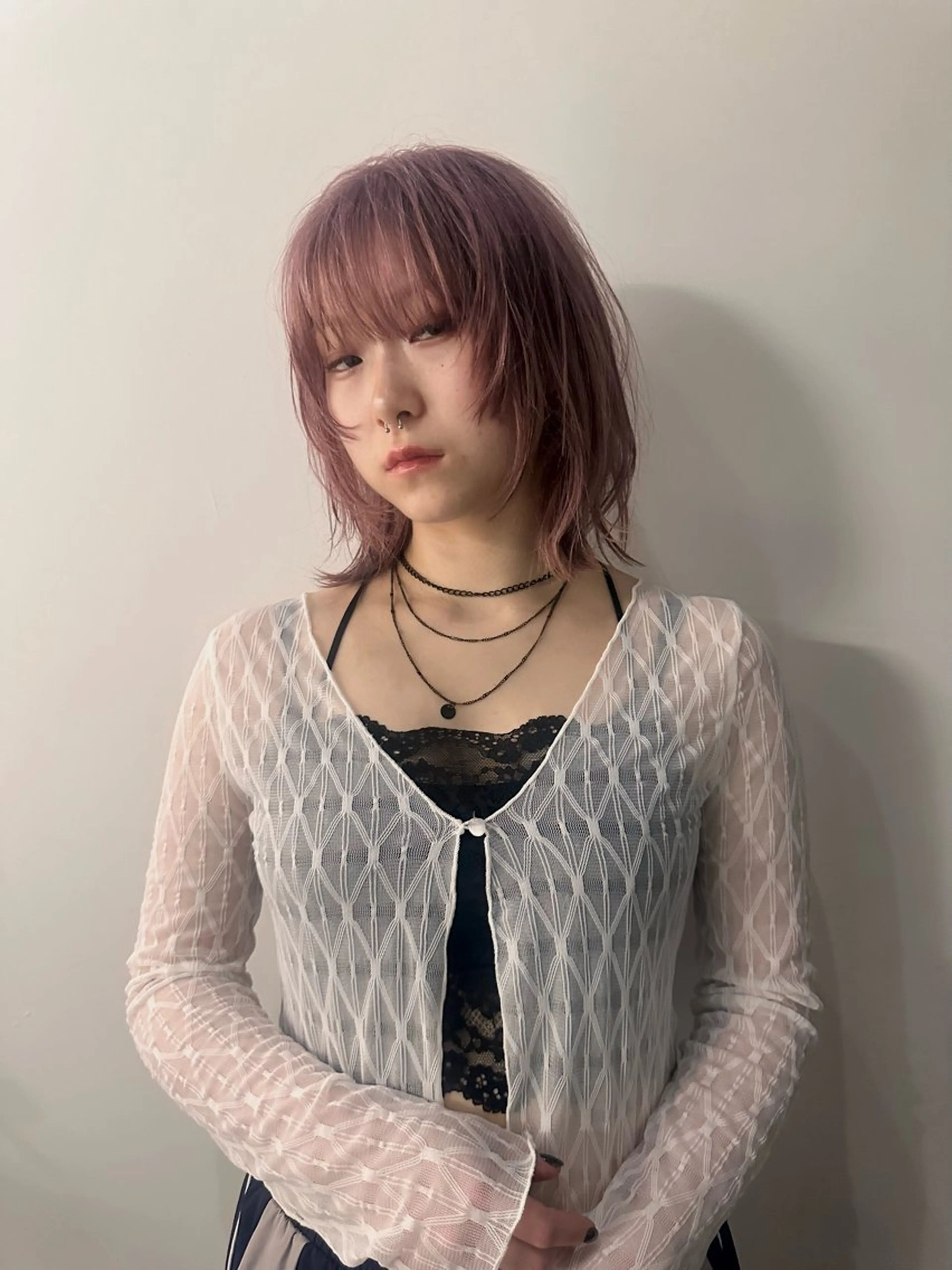 ミディアム 青木龍樹/パーマモデ ル/似合わせパーマのヘアスタイル