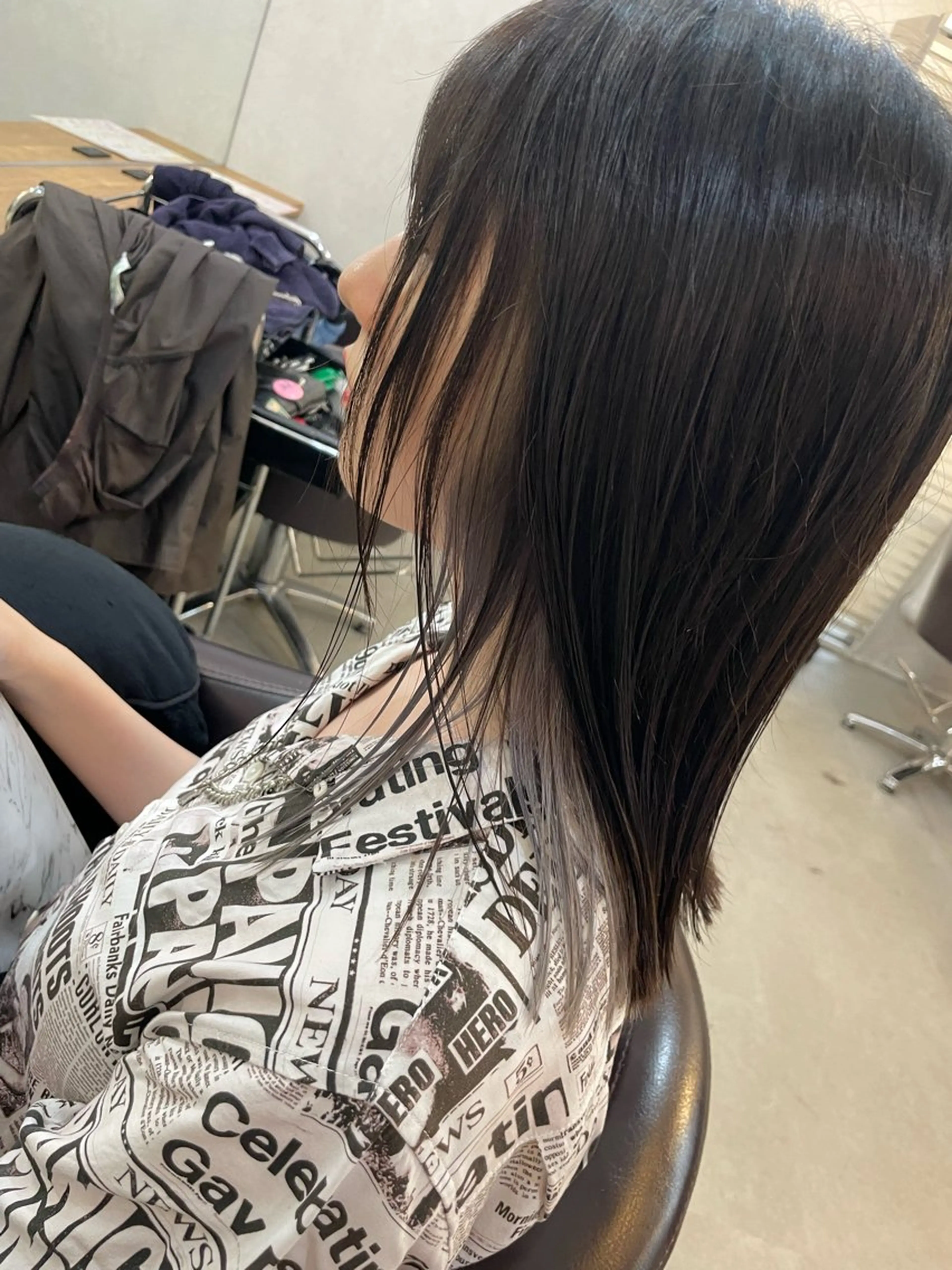 ミディアム トレンド透明感カラー ☘️大貫 昂涼🐹のヘアスタイル