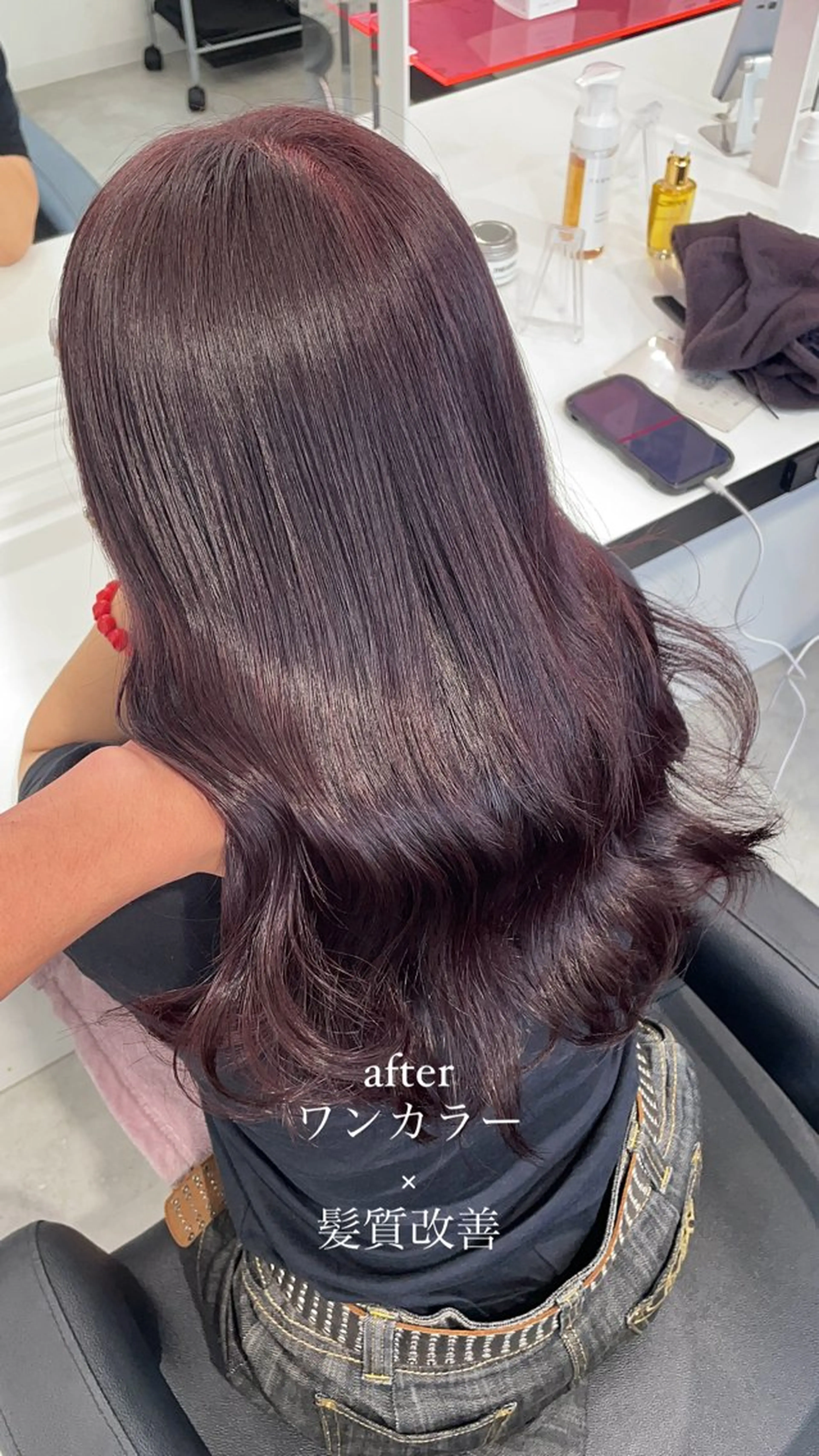 ロング カラー エフェクトブリーチ／ レイヤーカット／翔のヘアスタイル