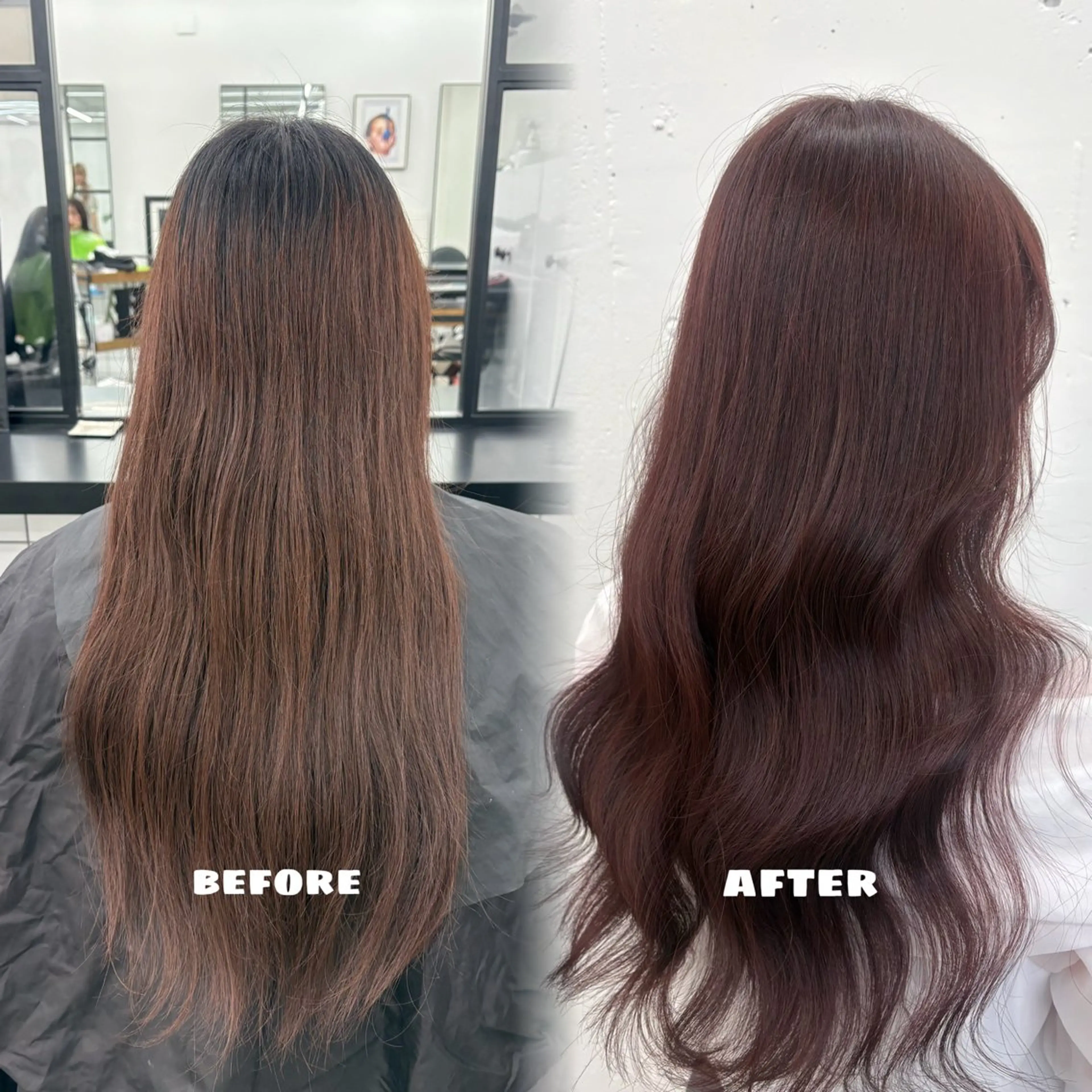 ロング カラー ブリーチ ブラウンカラー ブリーチなしカラー ピンクカラー ピンクブラウン 🌟ゆりあ🌟 JILLSTUDIOのヘアスタイル