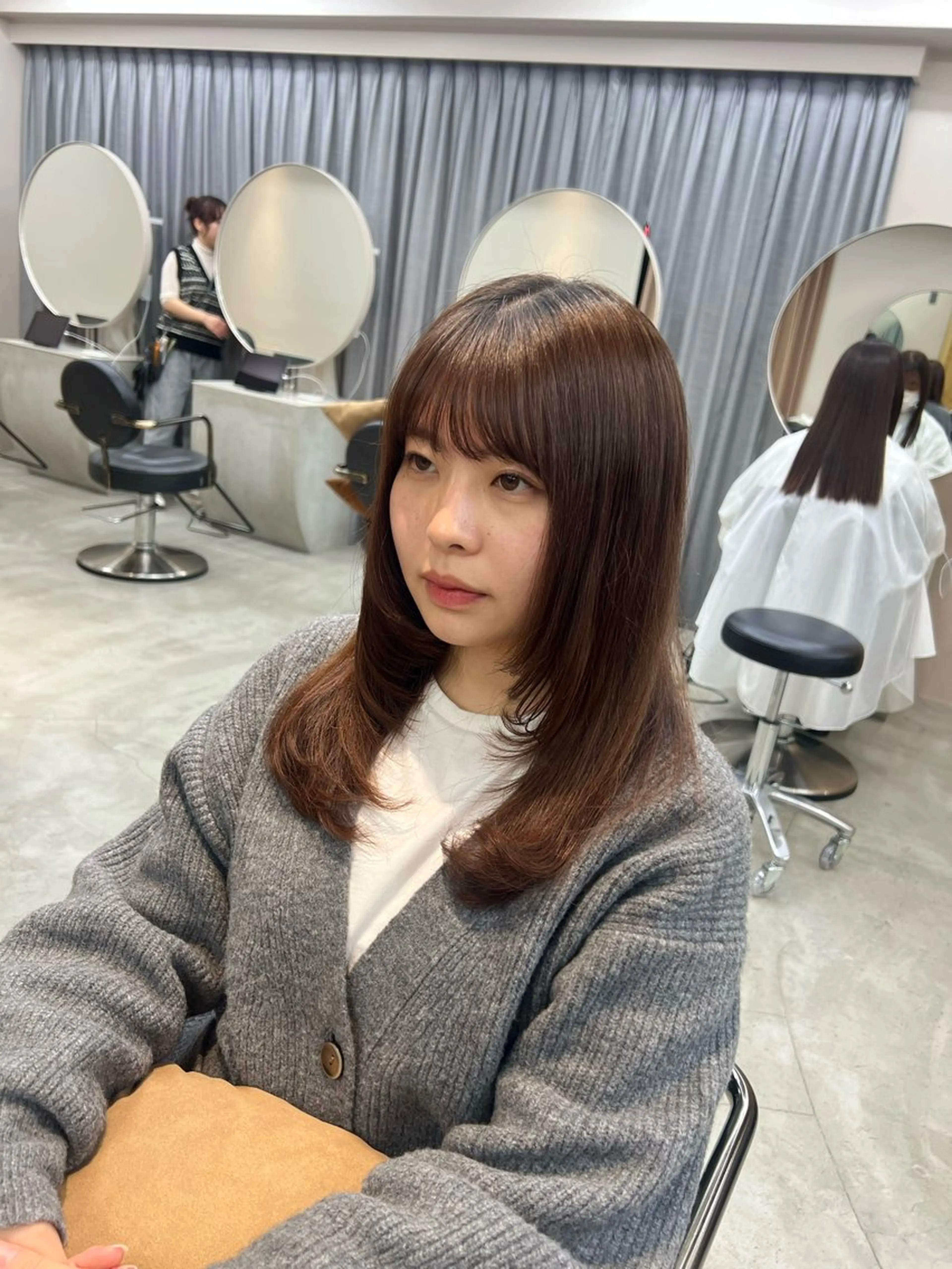 セミロング 🪞表参道パーマ Nikachi🪞のヘアスタイル