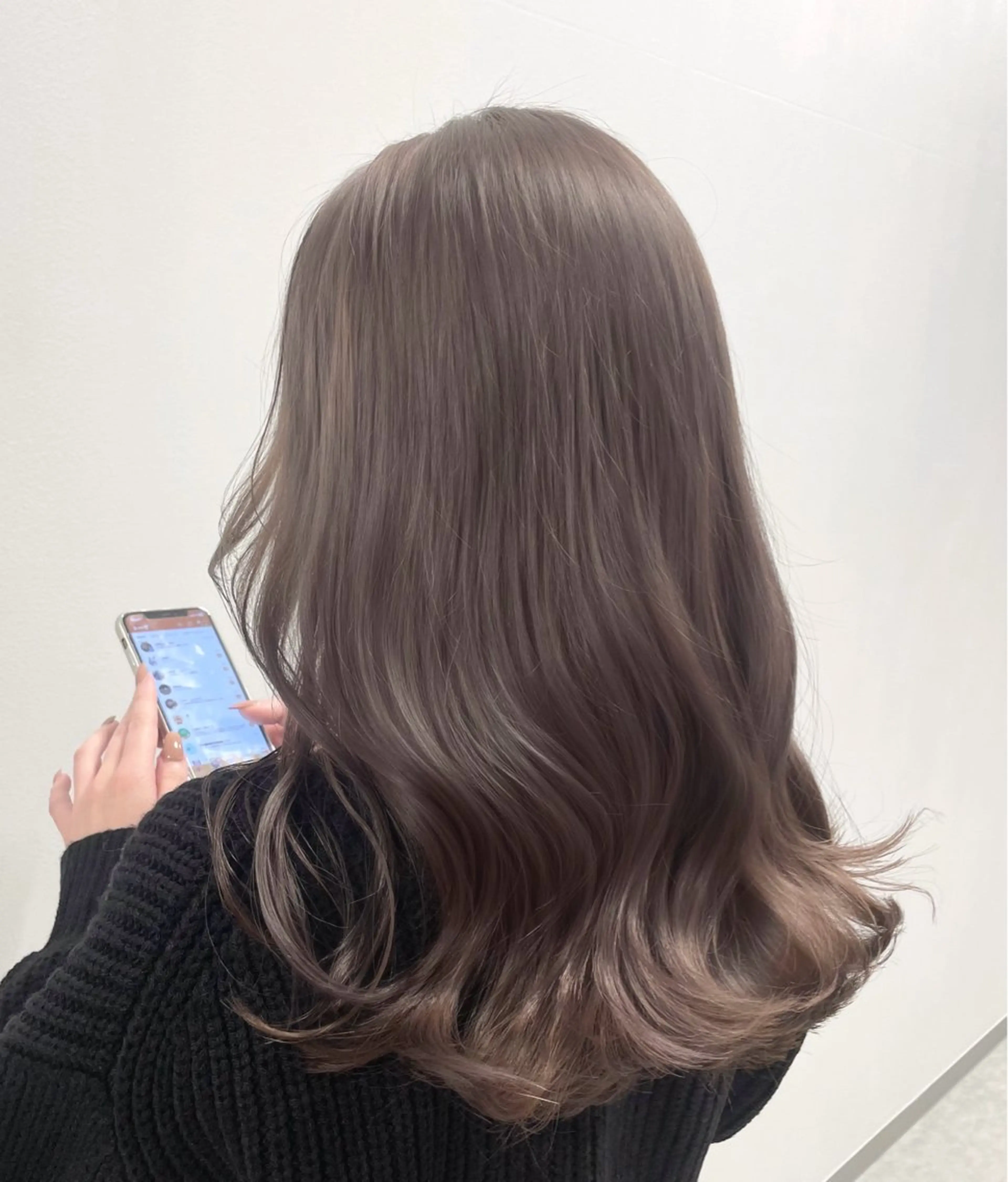 ミディアム カラー 心斎橋/ブリーチなし 髪質改善/レイヤーのヘアスタイル