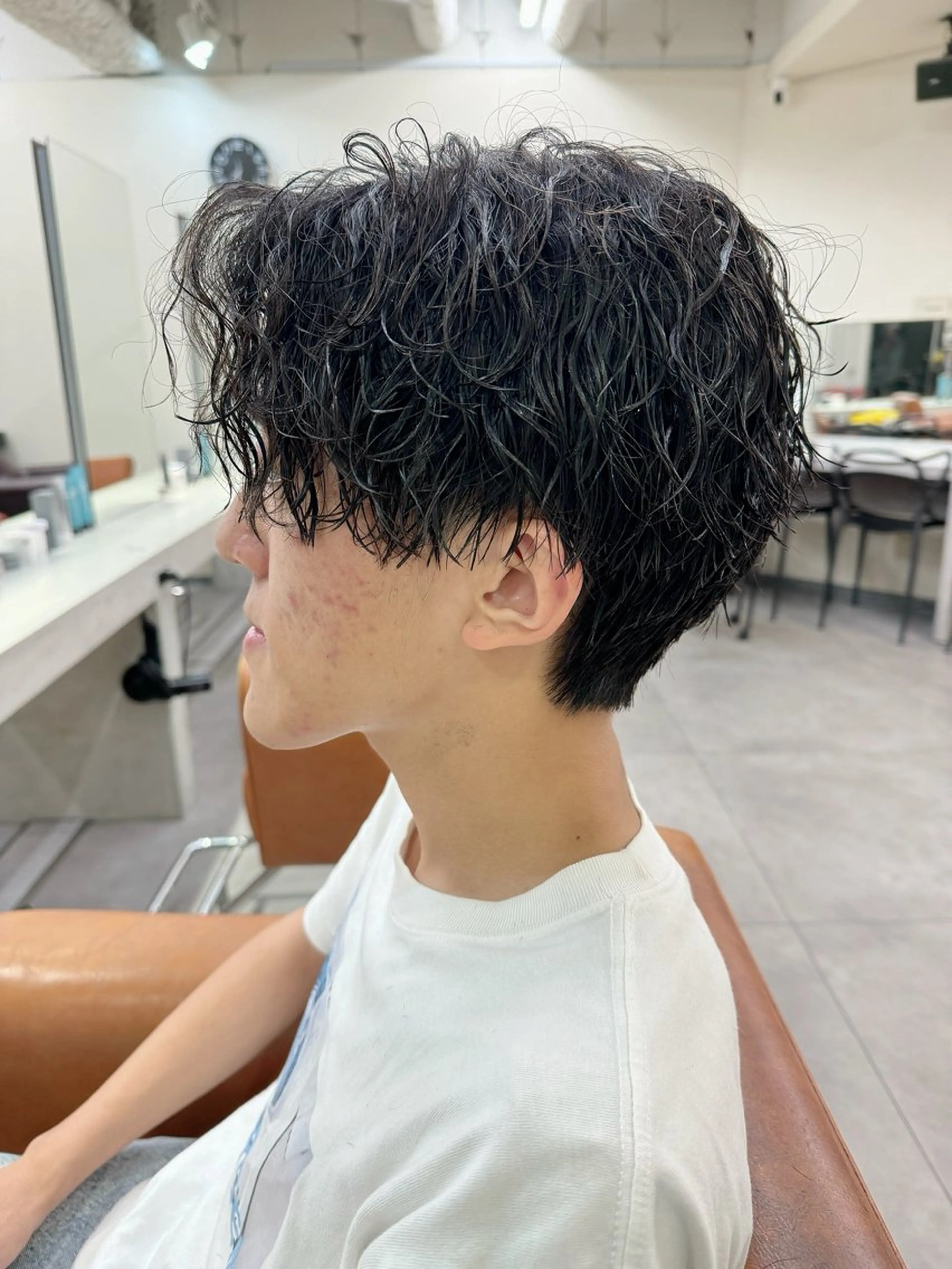 パーマ メンズ カット パーマ パーマ／京都駅 ／メンズ/藤井　翔のヘアスタイル