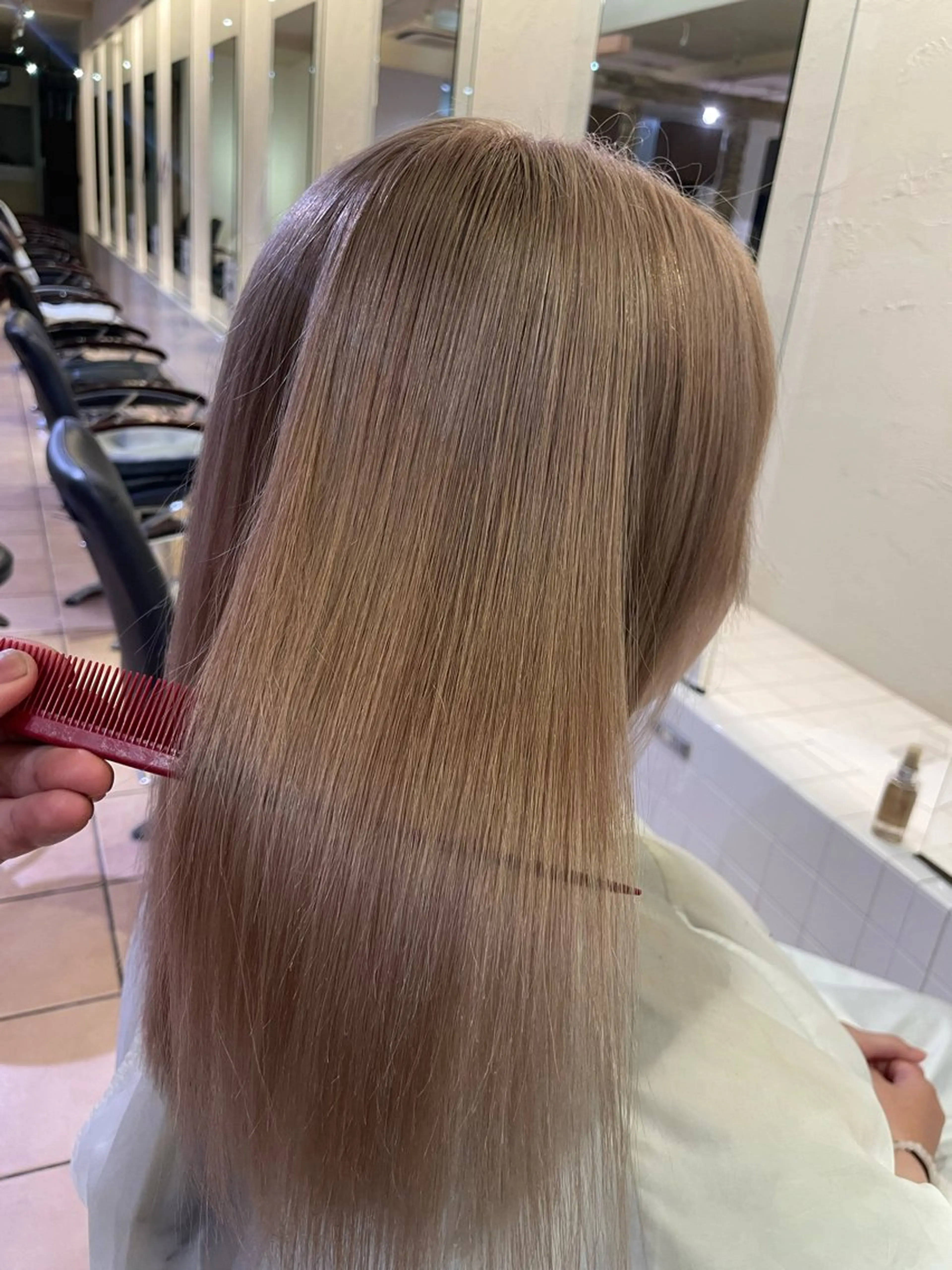 セミロング 髪質改善 SHEER. 大阪梅田所属・髪質改善/ 梅田中崎町/宮里のヘアスタイル