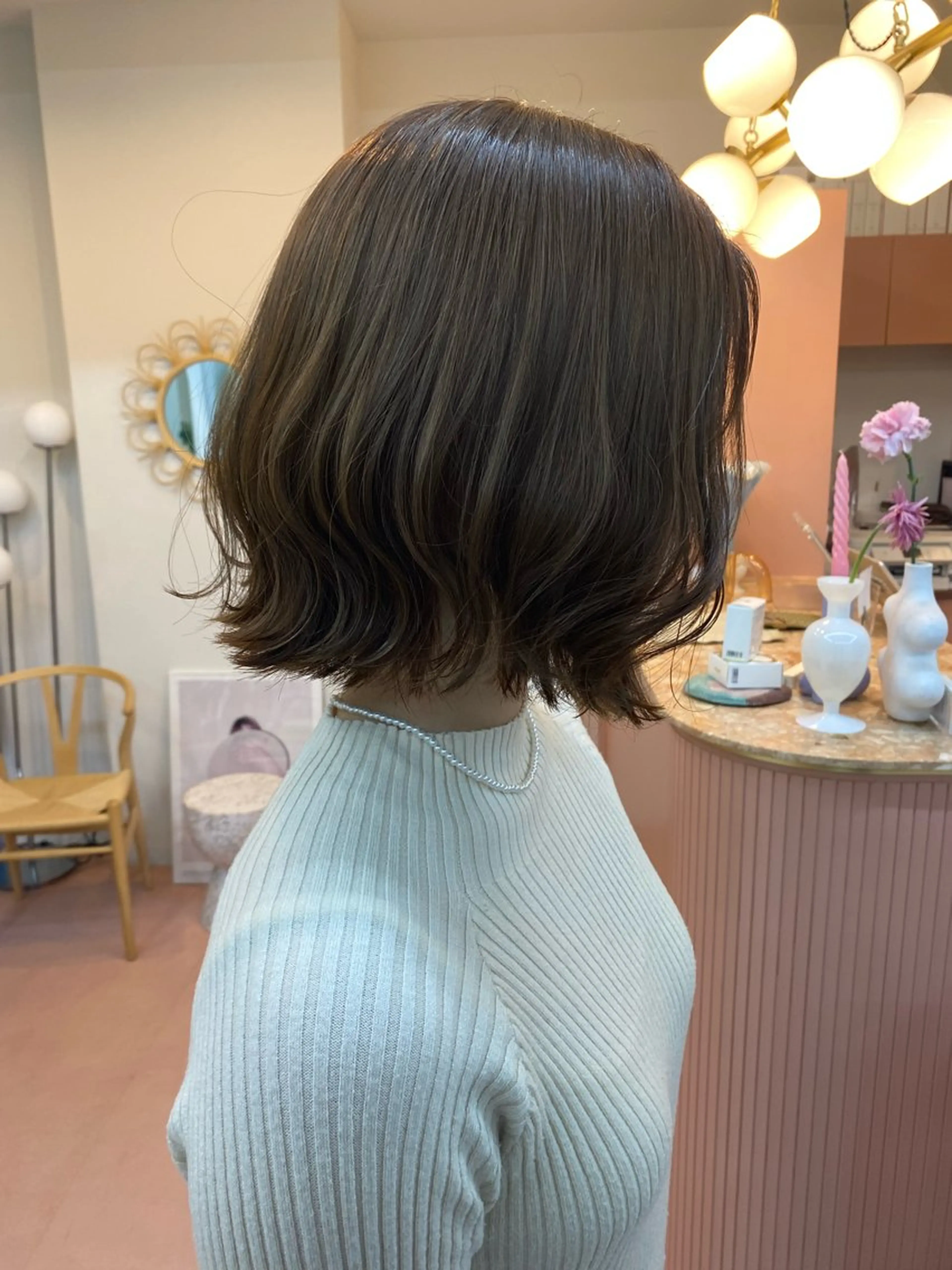 ミディアム カラー mite hikariのヘアスタイル