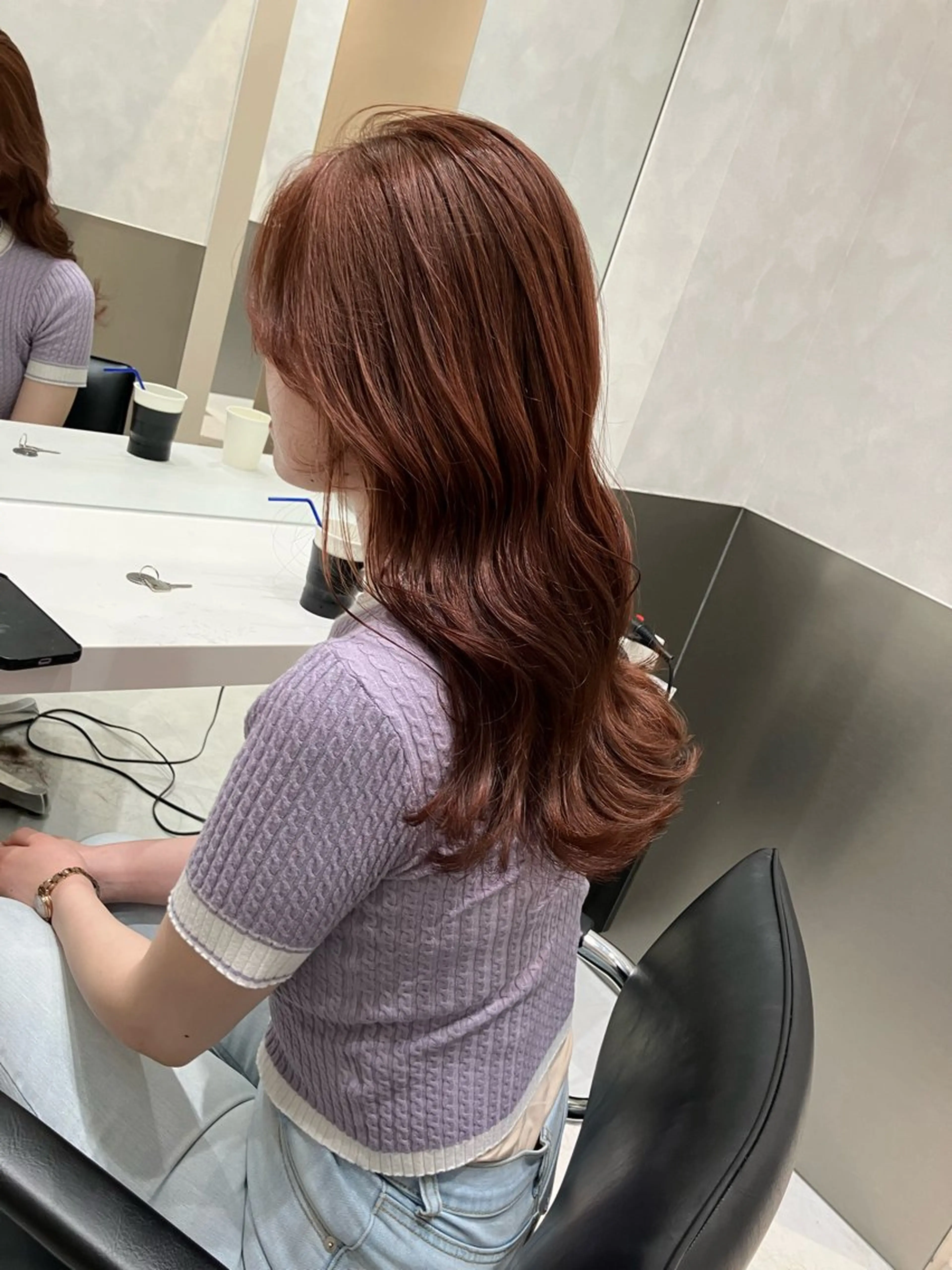 ロング カット ヘアカラー トリートメント GO TODAY SHAIRE SALON原宿vita店舗所属・🩷完全マンツーマン 💖ASAHIのヘアスタイル