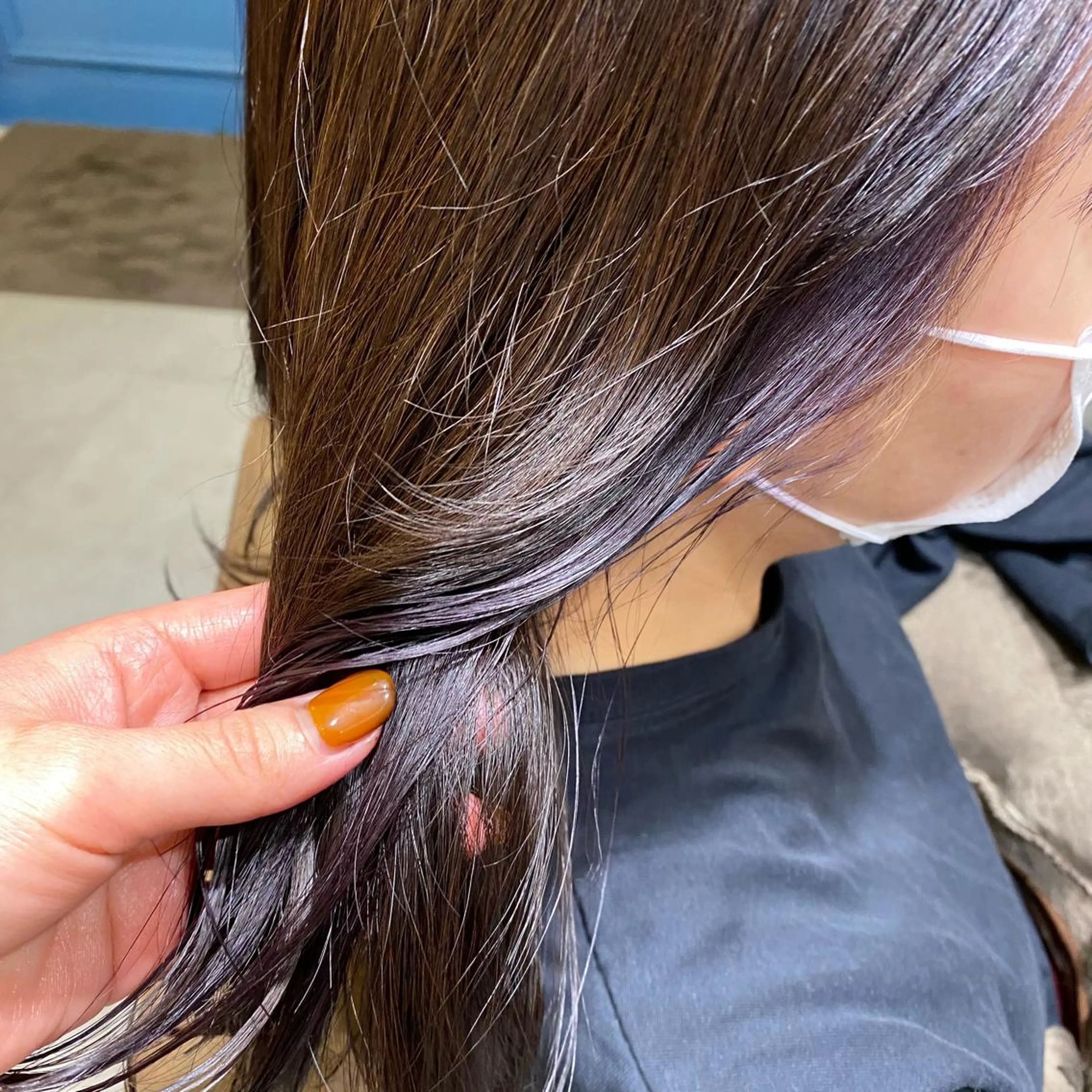 セミロング 大久保 優香のヘアスタイル