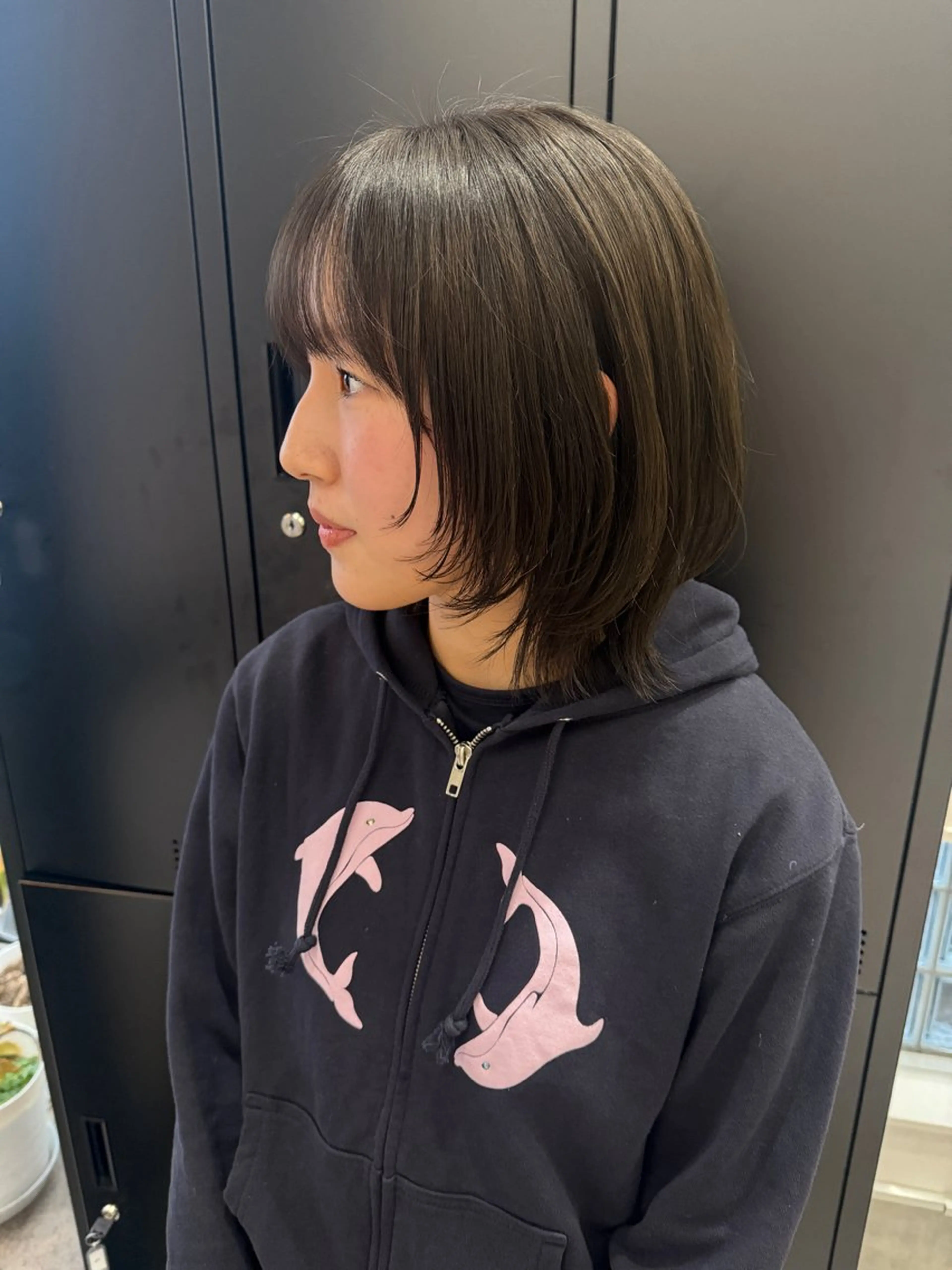 ミディアム カラー カット ヘアカラー トリートメント recipe 黒木 彩那のヘアスタイル