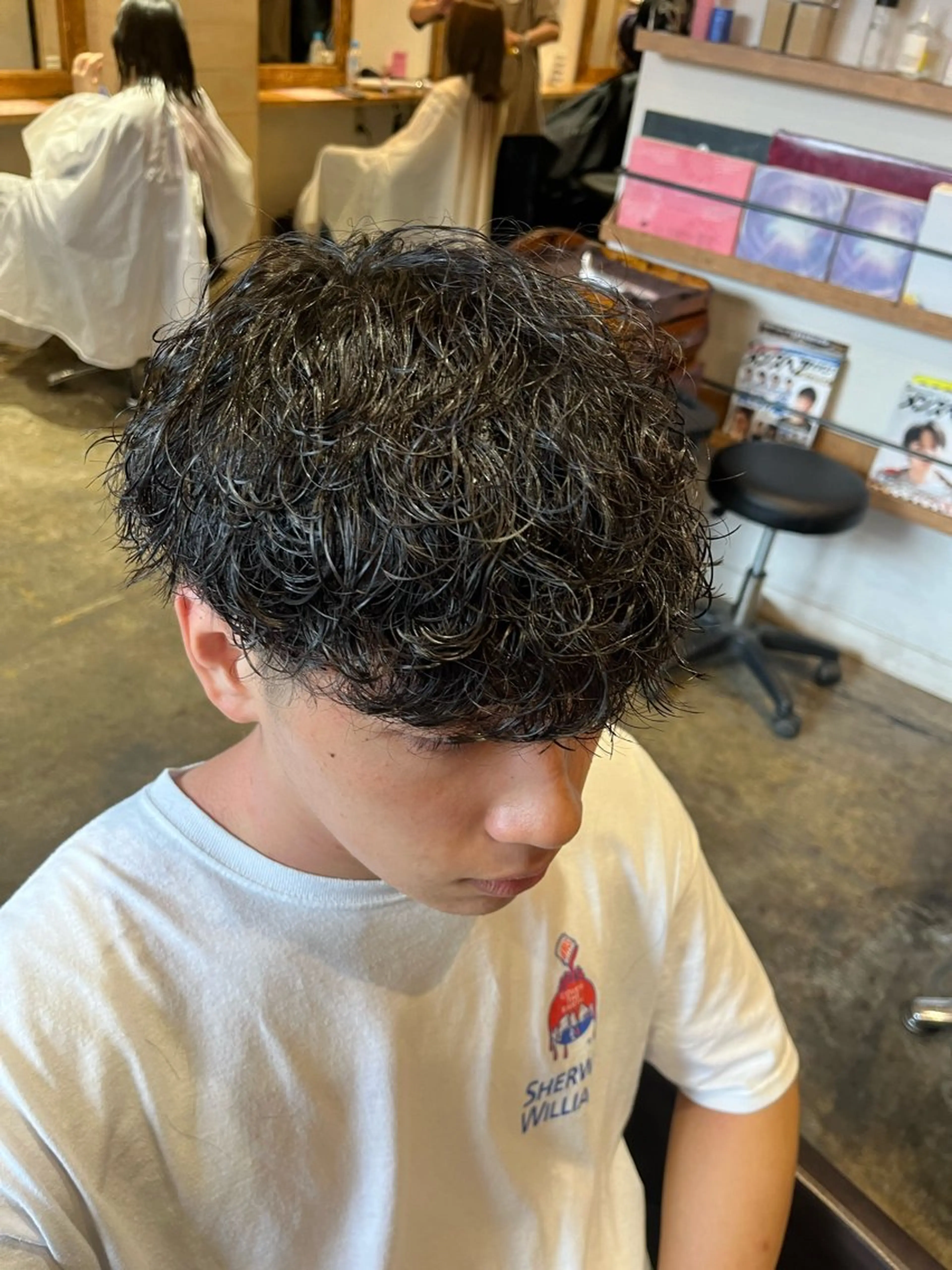 パーマ メンズ カット パーマ トリートメント ヘアセット 👑メンズパーマの 天才店長望月👑のヘアスタイル