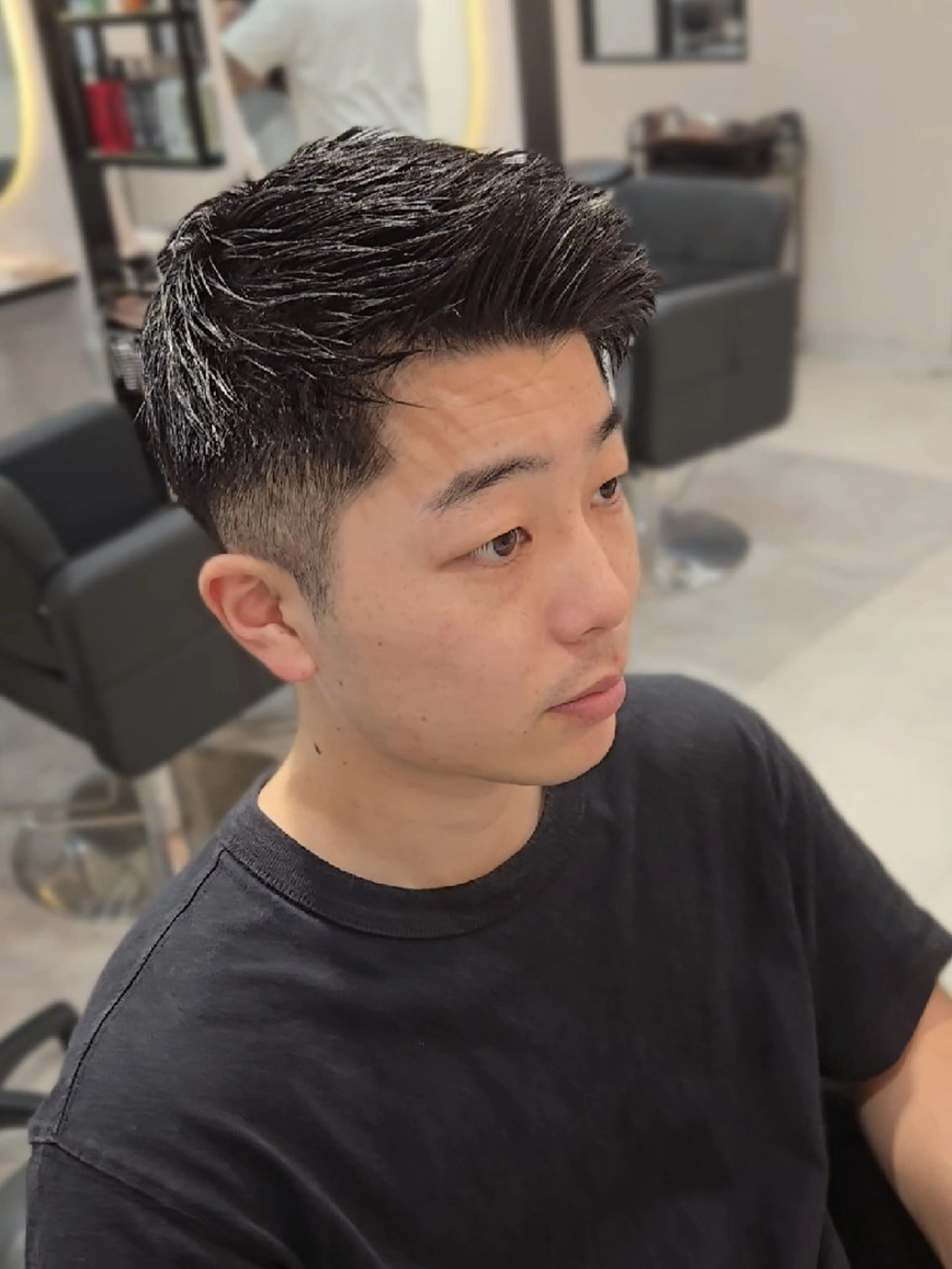 メンズ ショート カット ヘアセット Lapis 名古屋駅前店所属・LEN名古屋/パーマ 海外ヘア/メンズ特化のヘアスタイル