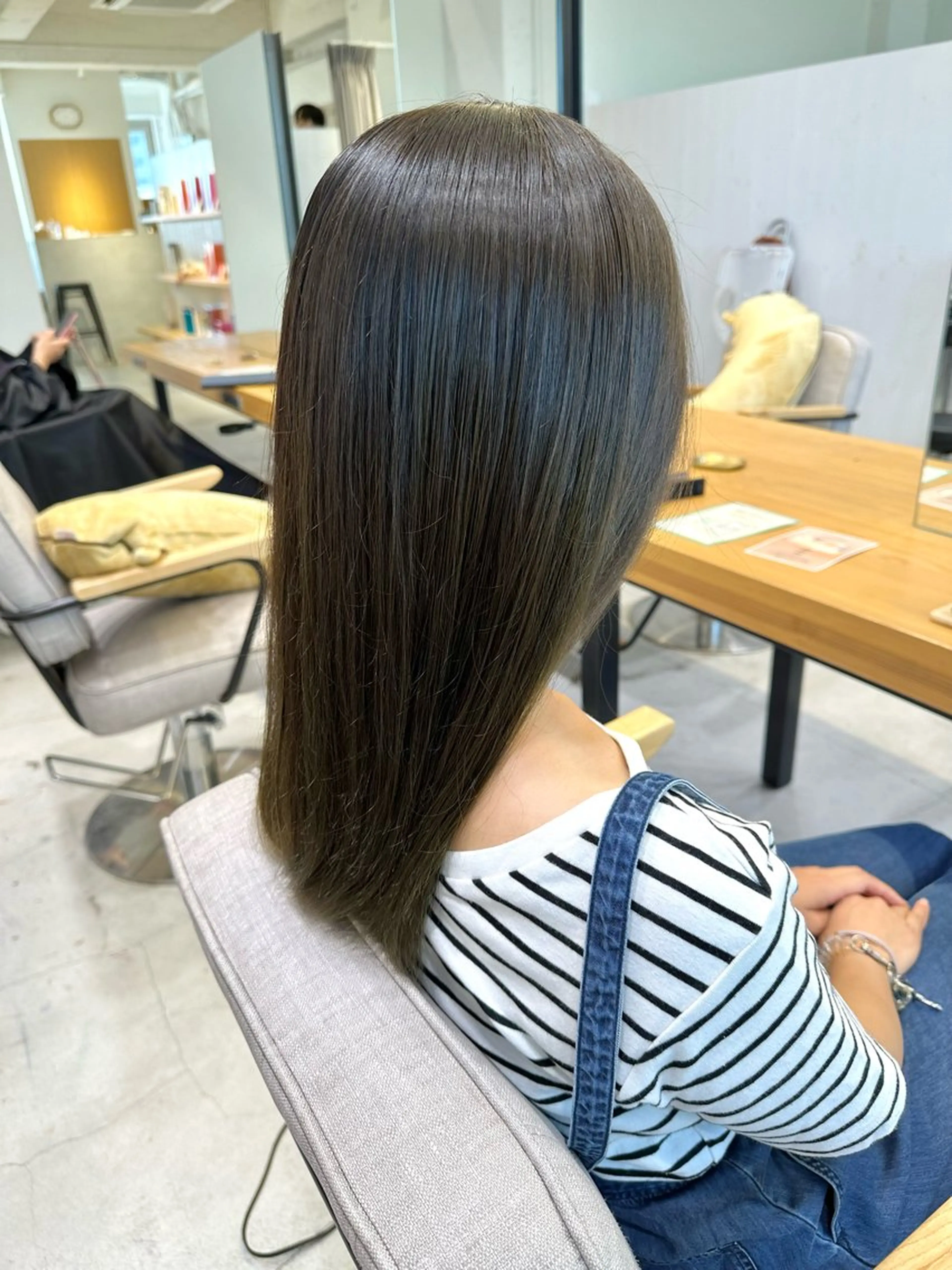 セミロング カット ヘアカラー トリートメント 上野湧太 髪質改善/艶カラーのヘアスタイル