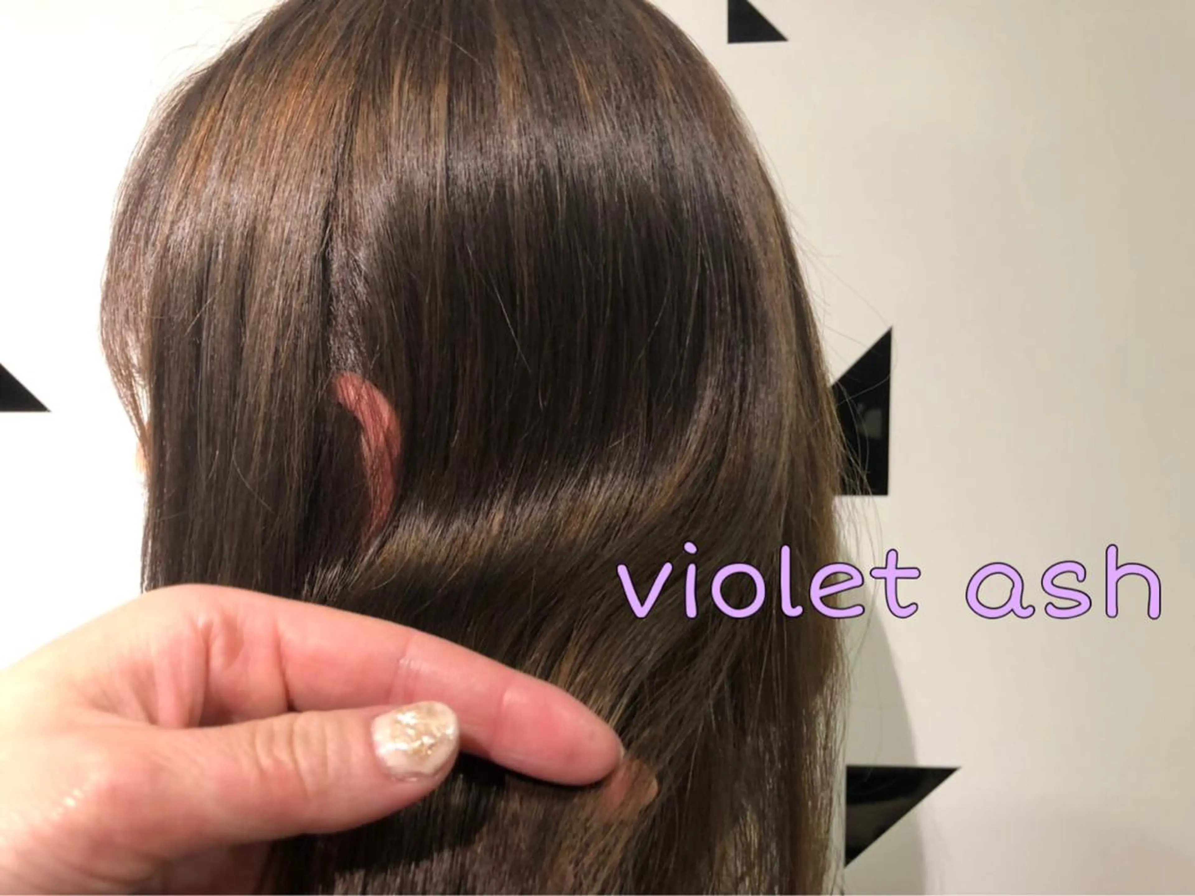 セミロング カラー 髪質改善✨️透明感カ ラー✧*。山下さいみのヘアスタイル