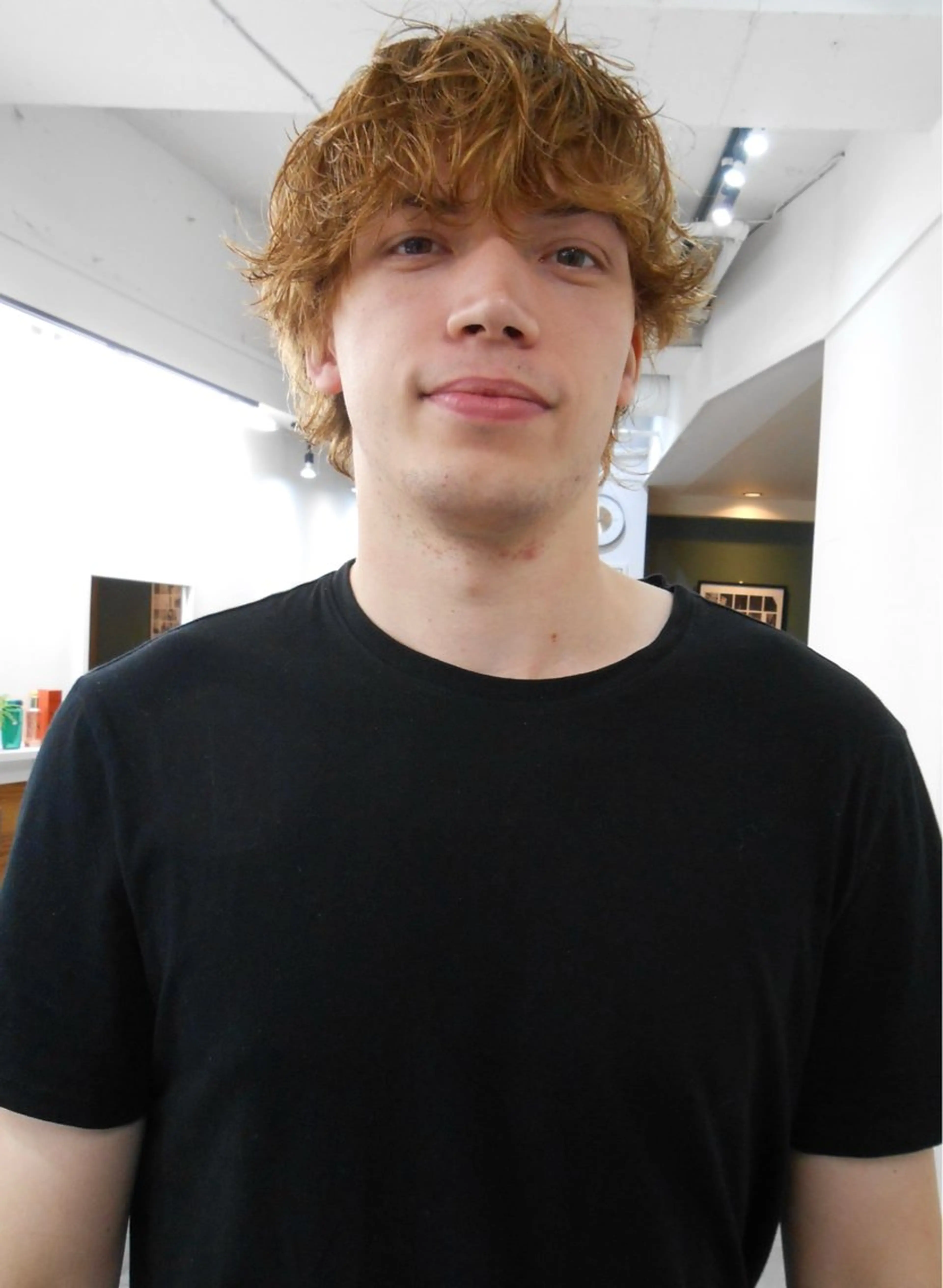 ミディアム パーマ メンズ カット パーマ グランジヘア 無造作ヘアHYUGAのヘアスタイル