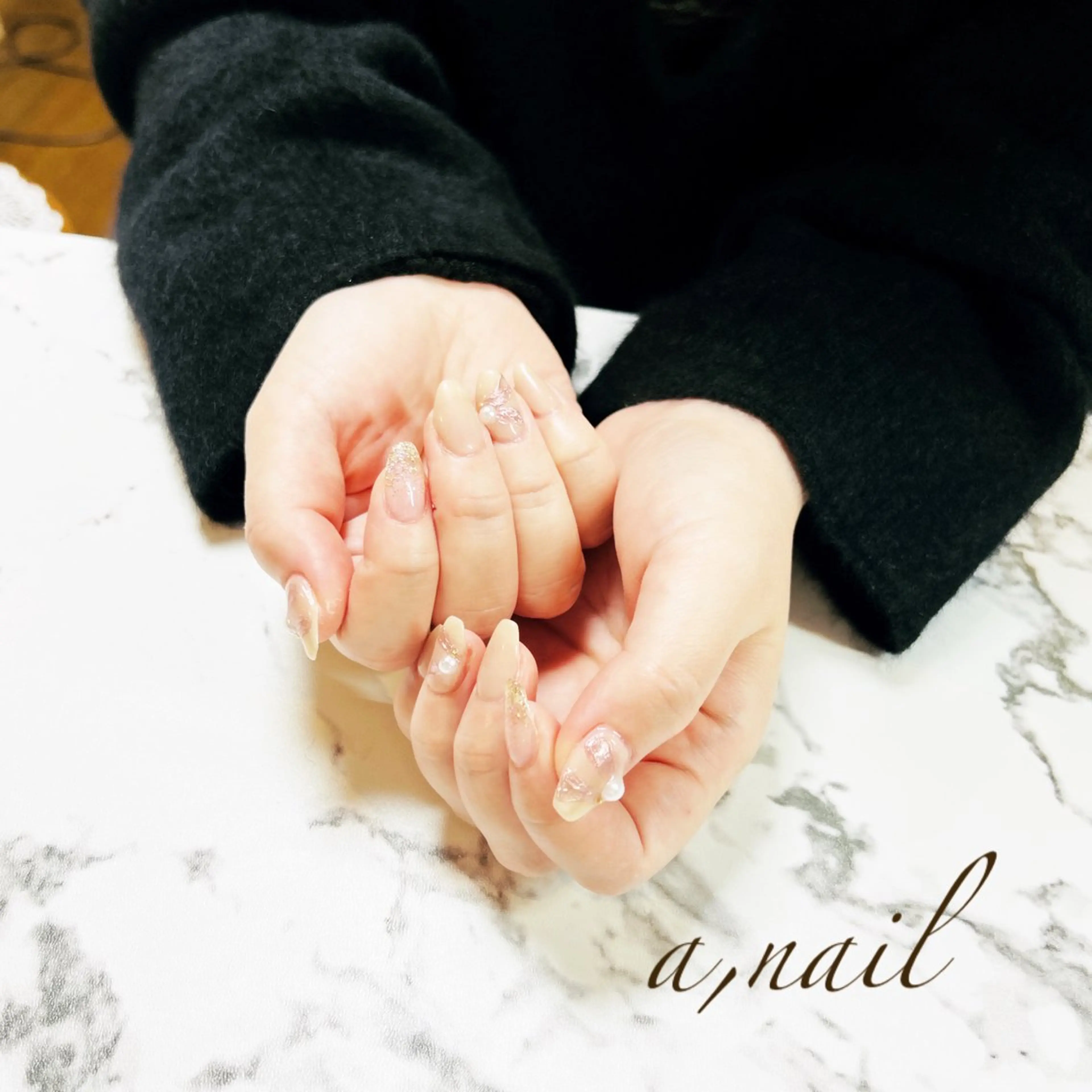 ネイル フットネイル ジェルネイル グラデーション ミラーネイル オフィスネイル ハンドネイル ネイルサロン エーネイルのネイルデザイン