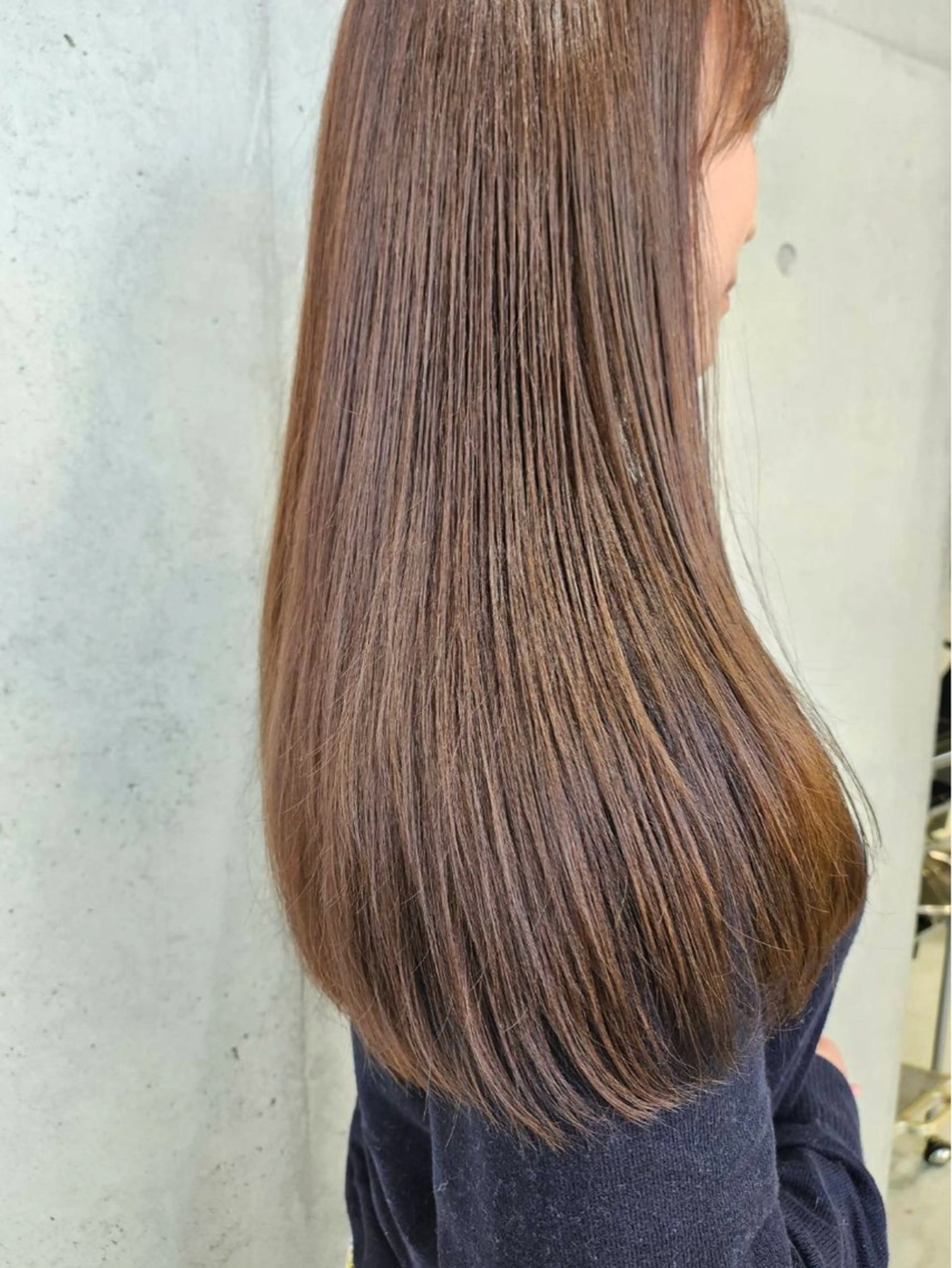 セミロング ヘアカラー トリートメント ✨透明感/艶カラー ナチュラル特化✨/涼のヘアスタイル