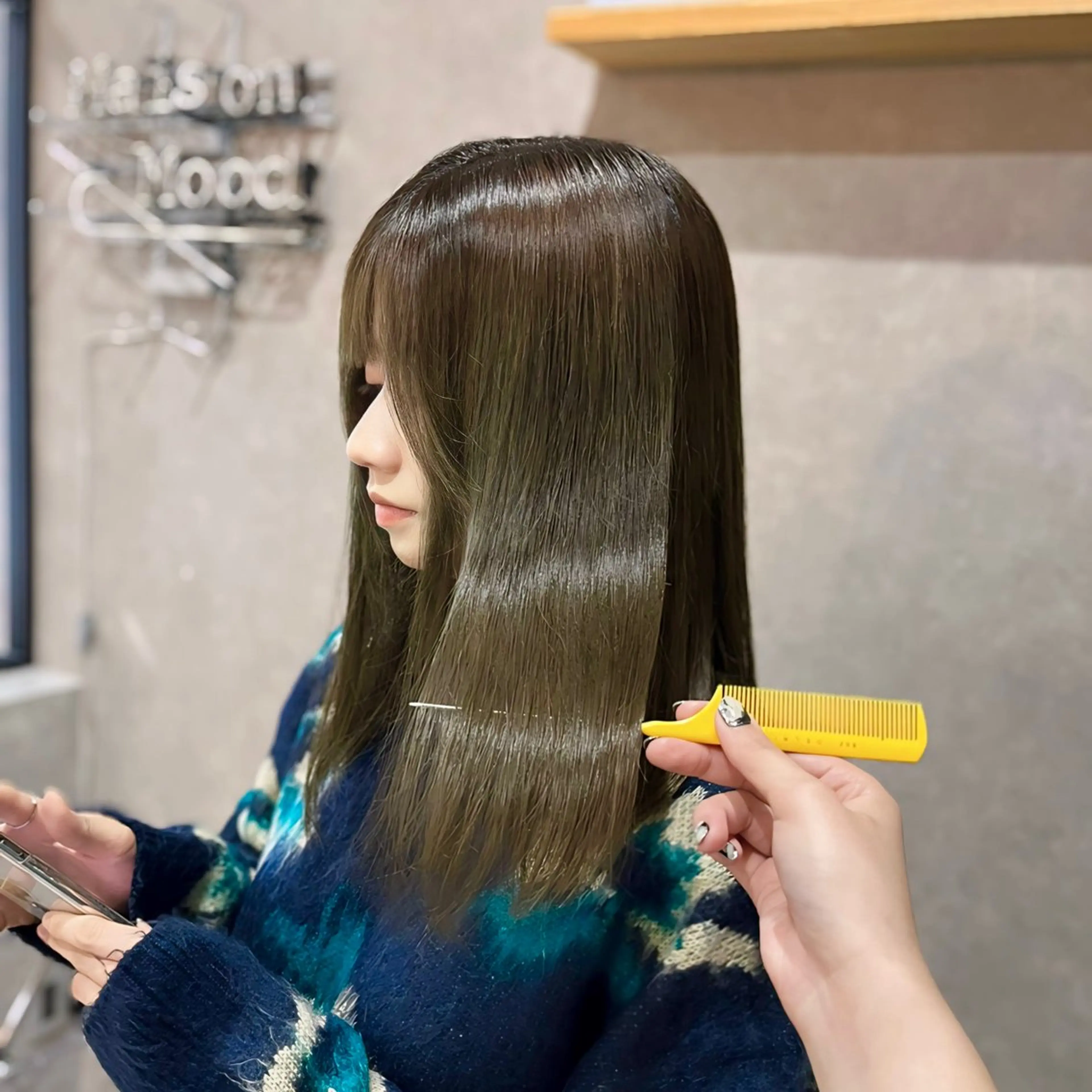 セミロング 【レイヤー×透明感 カラー】mayaのヘアスタイル