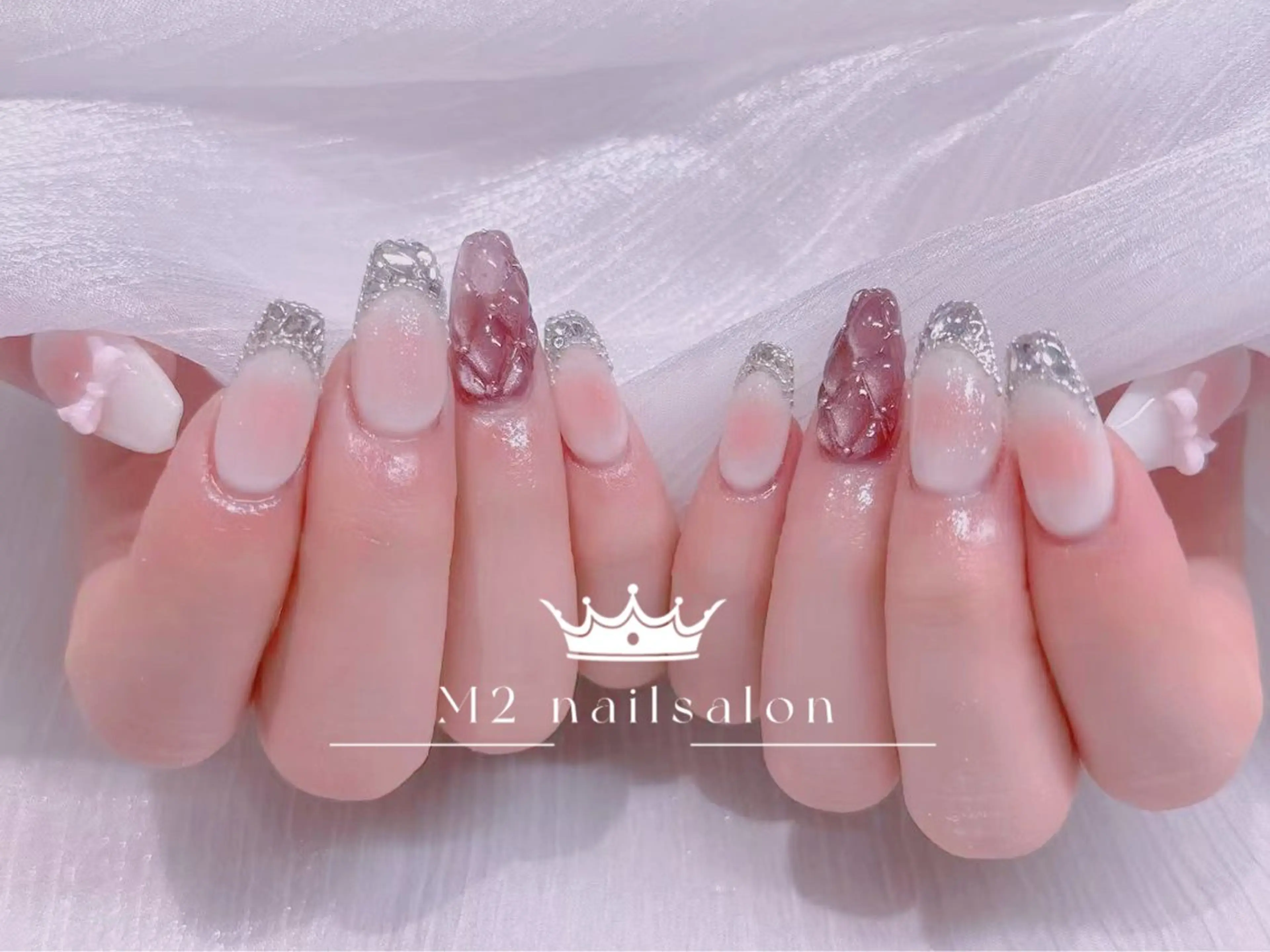 ネイル ハンドネイル 長さだし専門店 M2 rikaのネイルデザイン