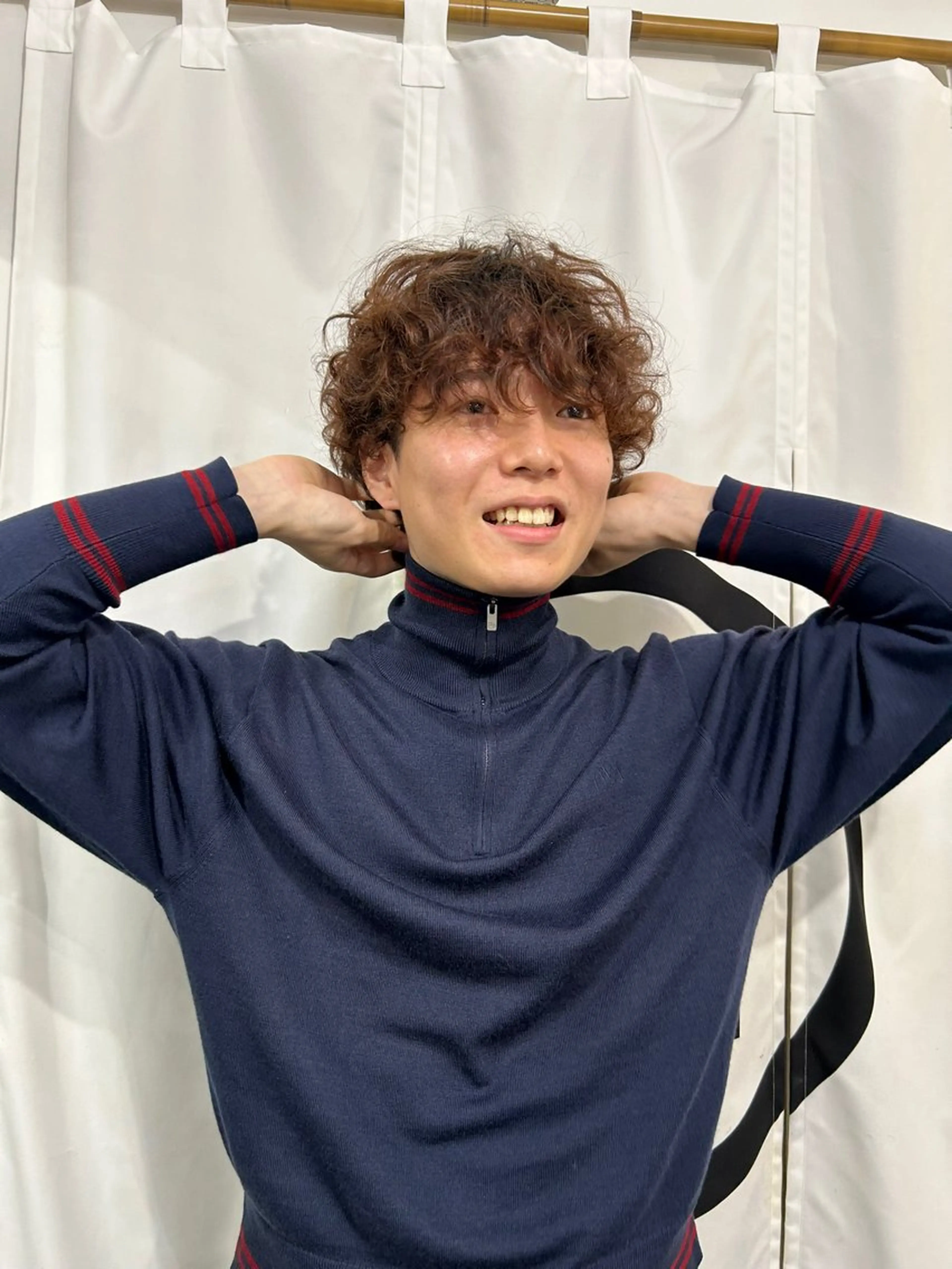 カラー パーマ メンズ nishihama nanaのヘアスタイル