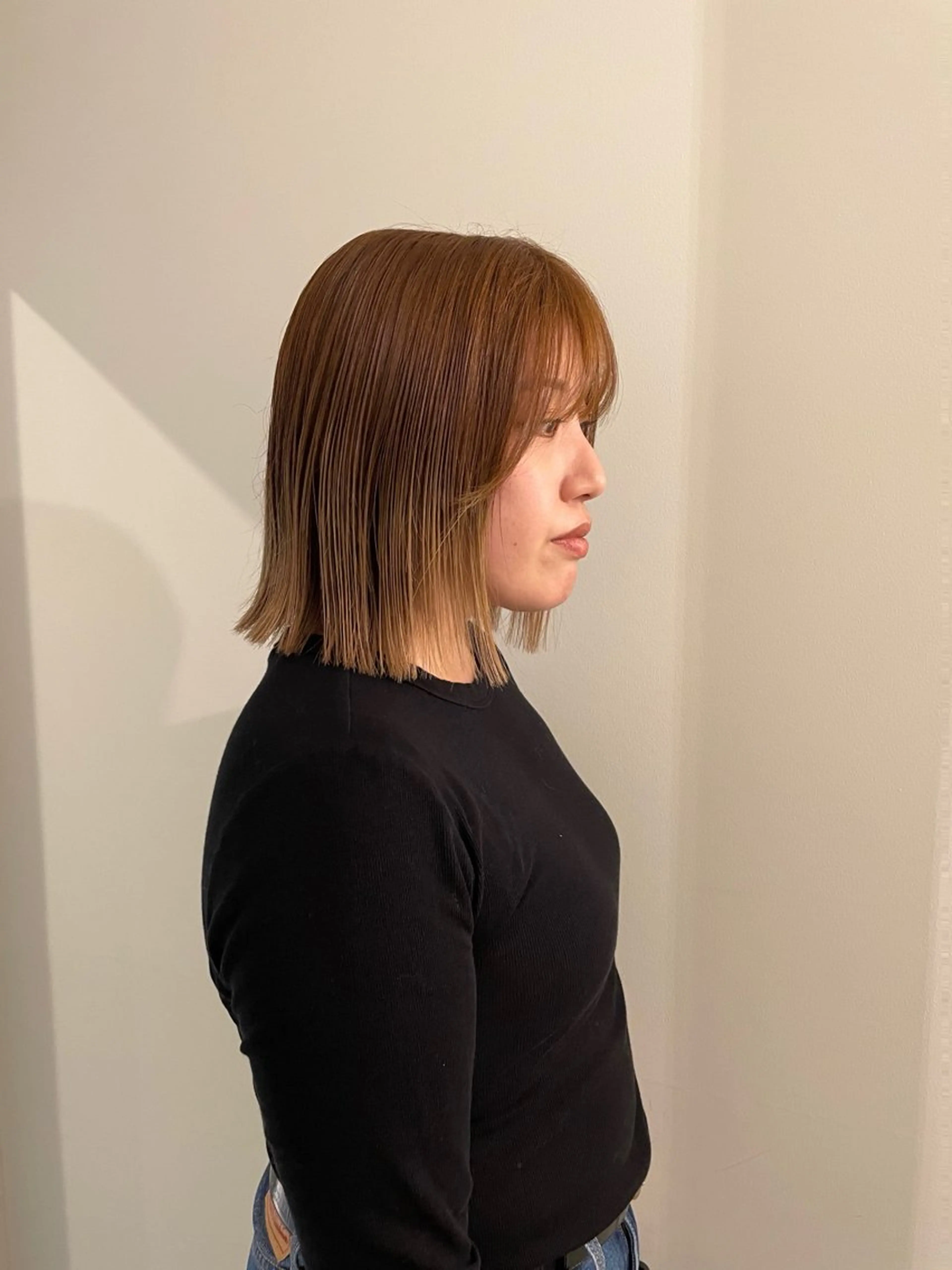 ミディアム カラー ブリーチ グラデーションカラー ヘアカラー 渋谷 留菜のヘアスタイル