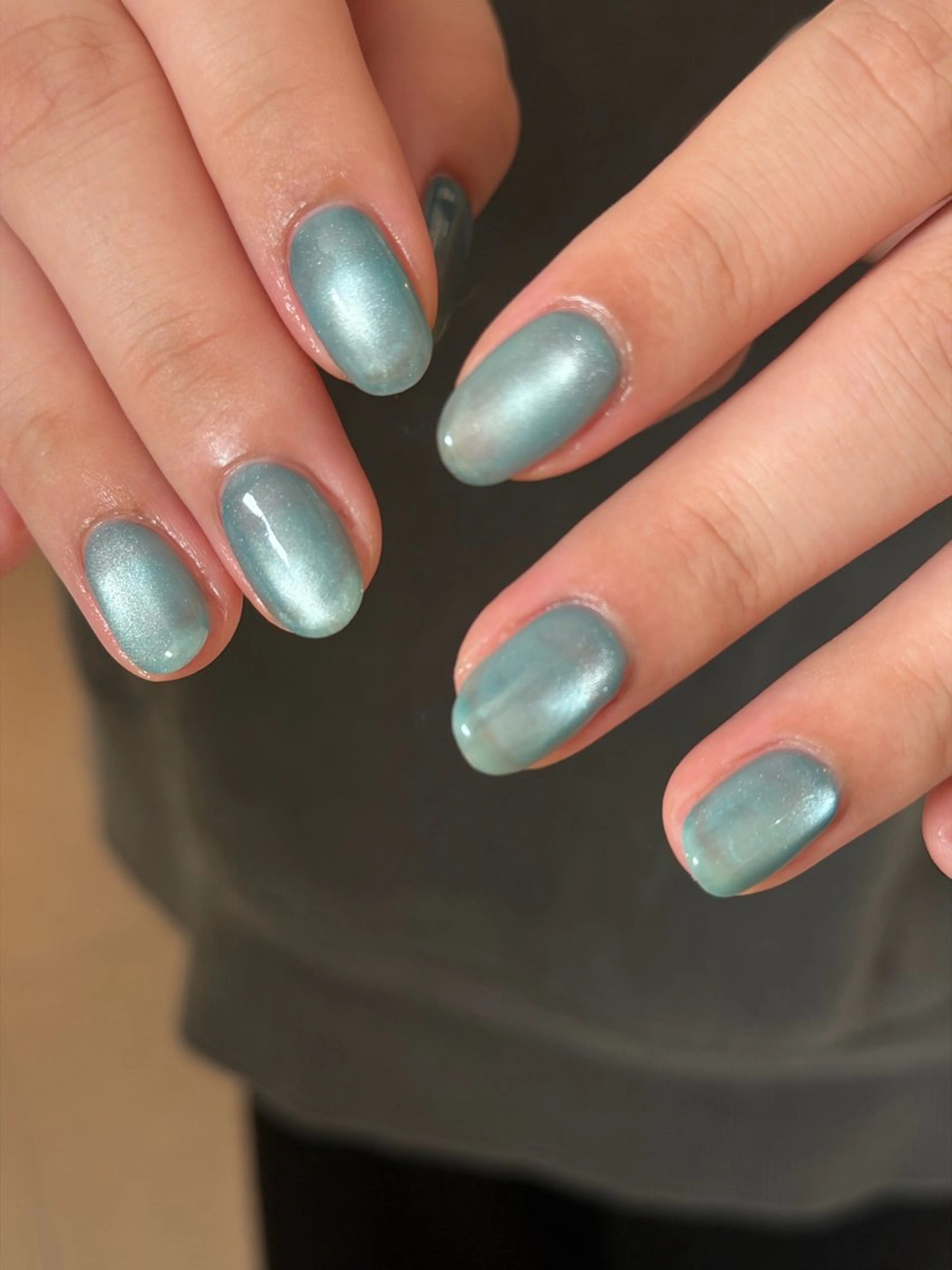 ネイル ブルー マグネットネイル mer fudge所属・mer-fudge- shioriのネイルデザイン