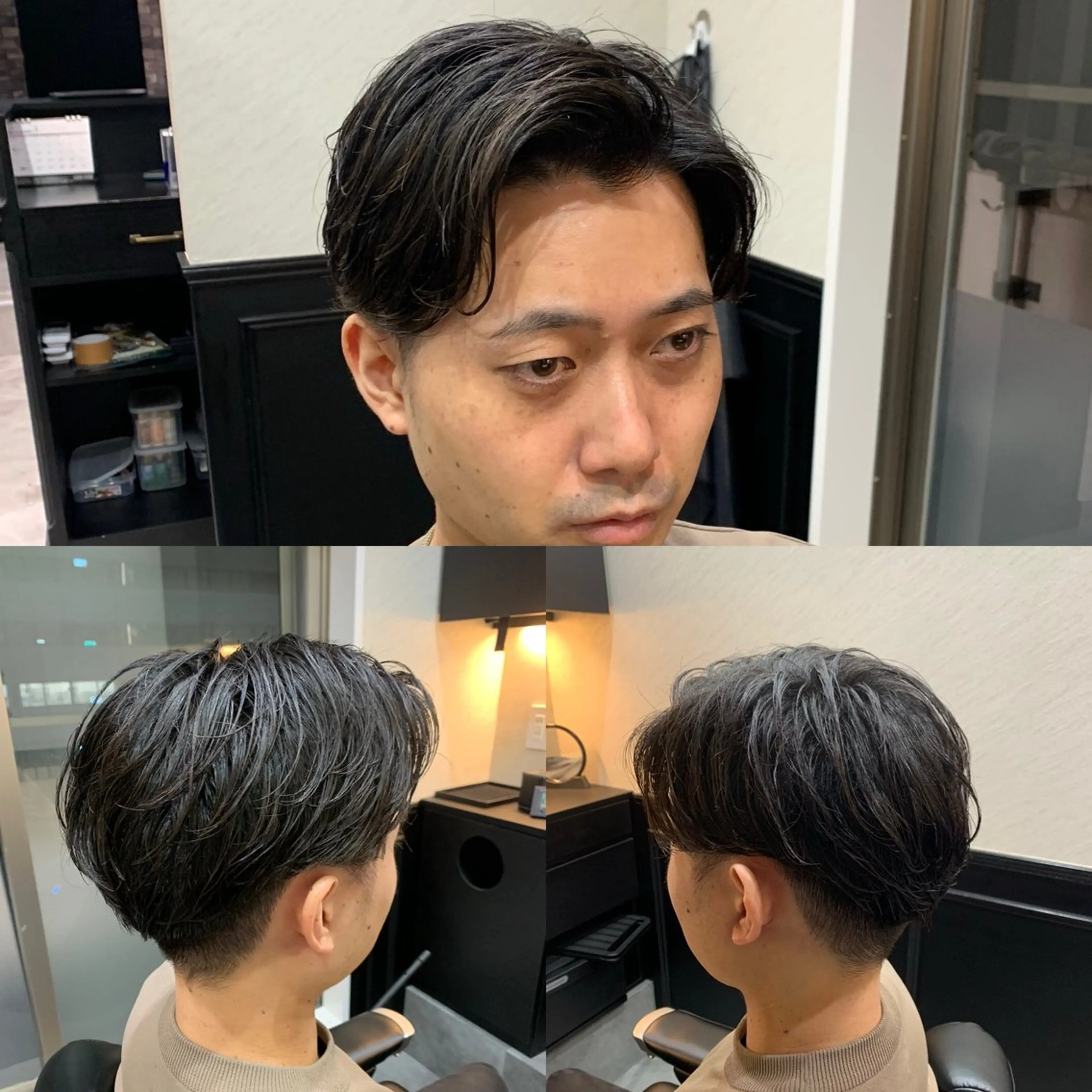 ショート パーマ メンズ カット パーマ 池田達也anyhow /副店長のヘアスタイル