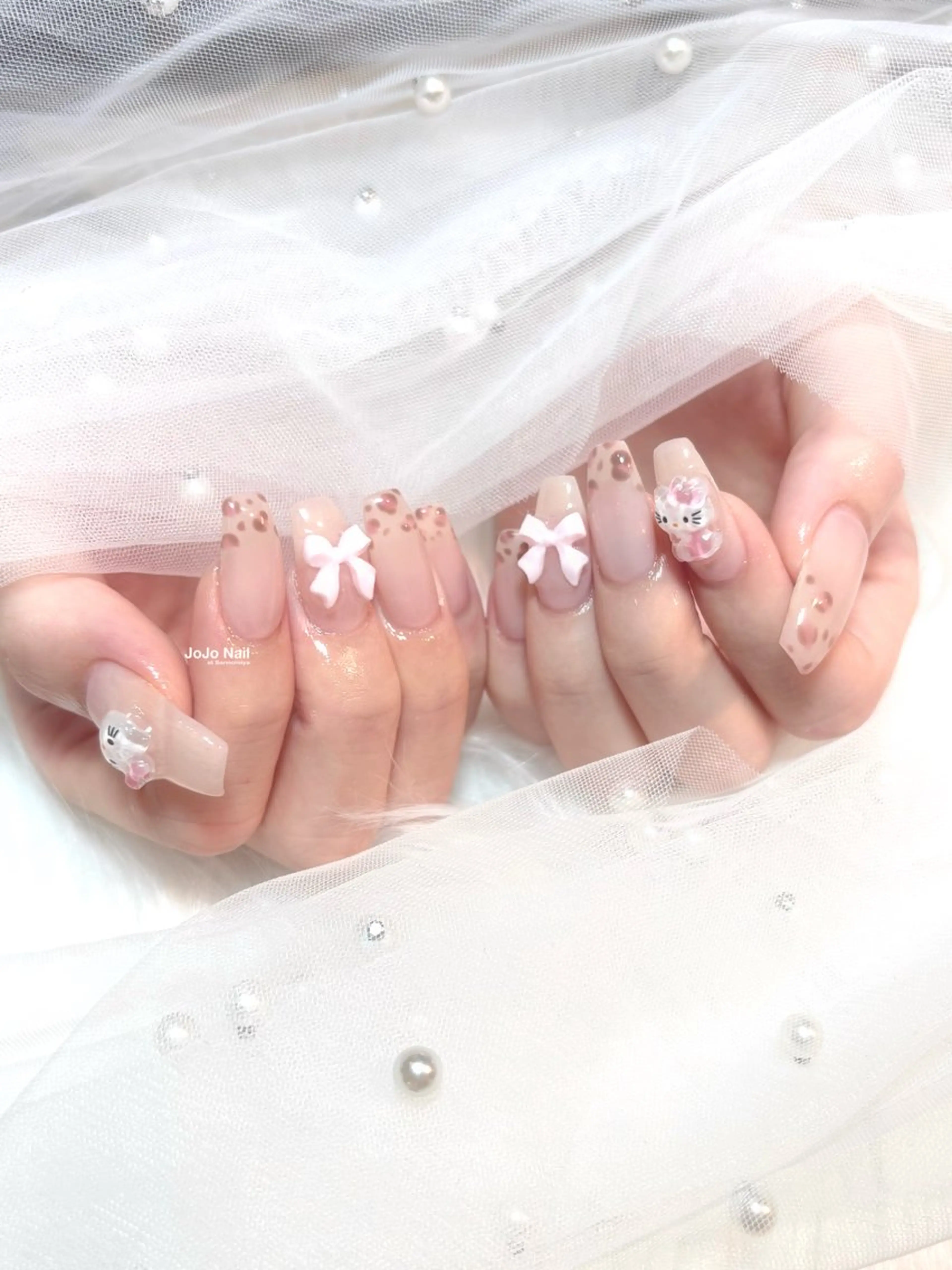 ネイル アニマル柄 ハンドネイル SERINA.K /JOJO@三宮のネイルデザイン