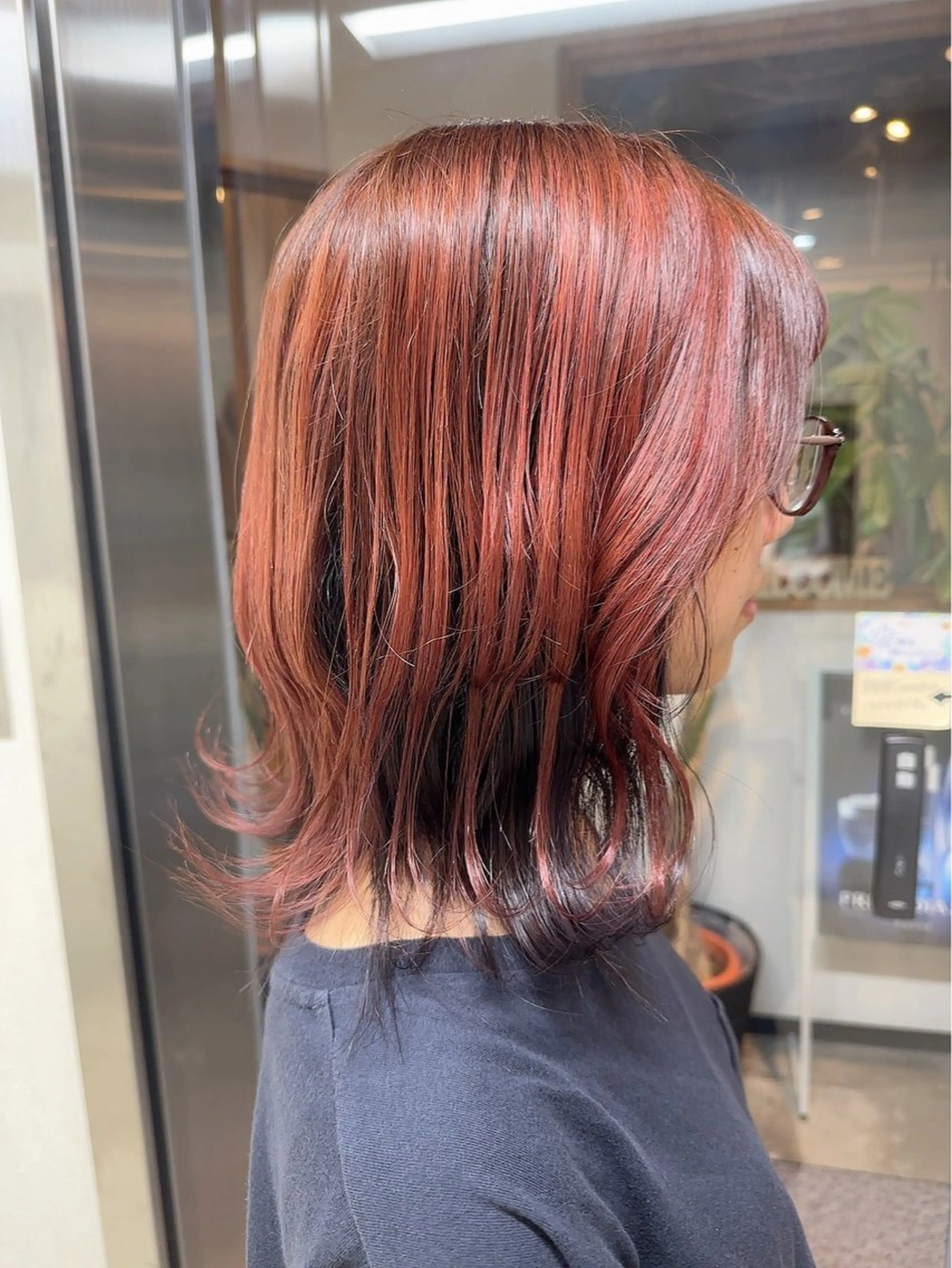 セミロング ヘアカラー トリートメント 髪質改善&ストレート ‪✂︎‬鈴木青樹のヘアスタイル