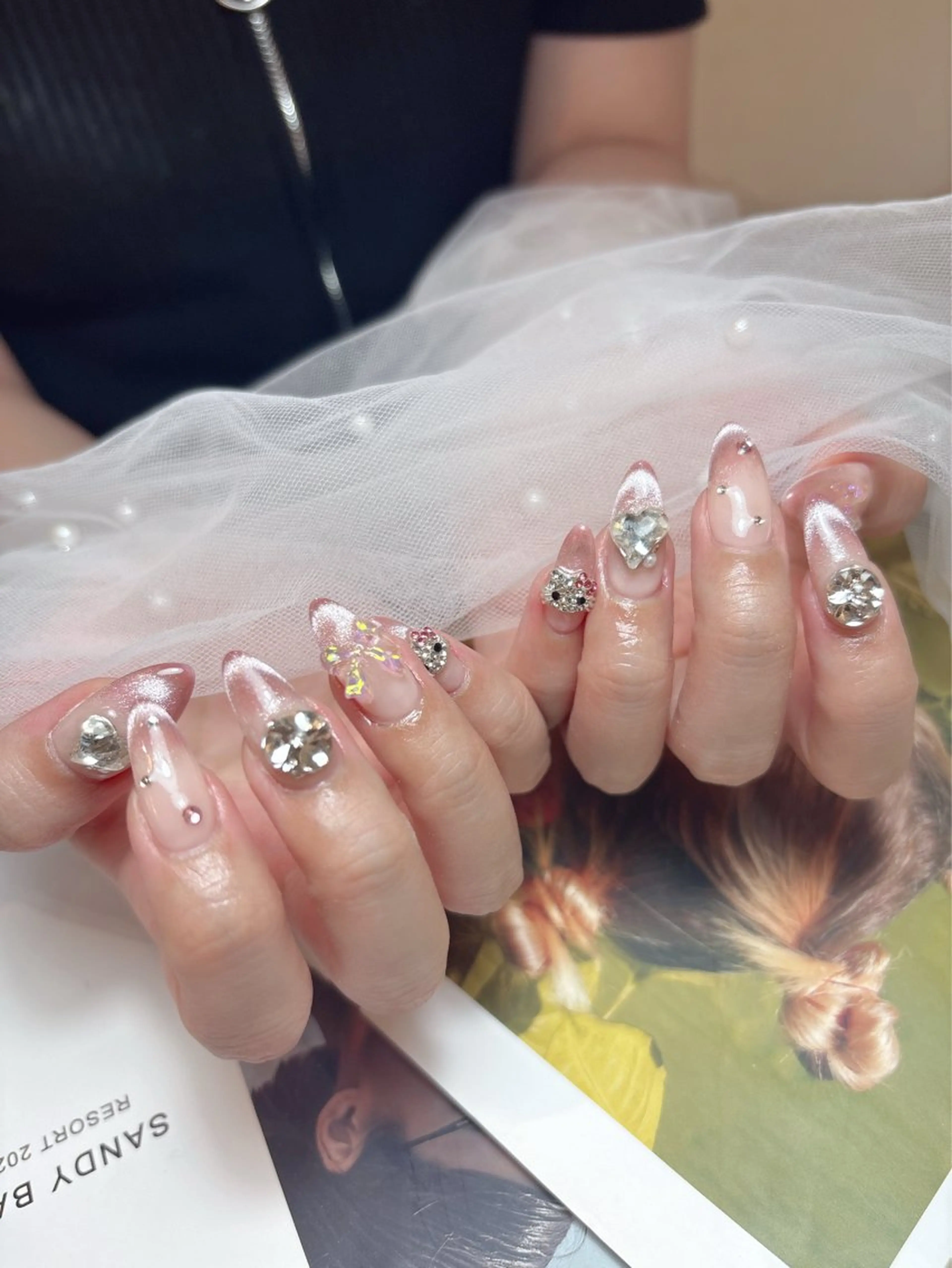 ネイル フットネイル フレンチネイル ジェルネイル ガーリー グラデーション ハンドネイル DigNail Moeのネイルデザイン