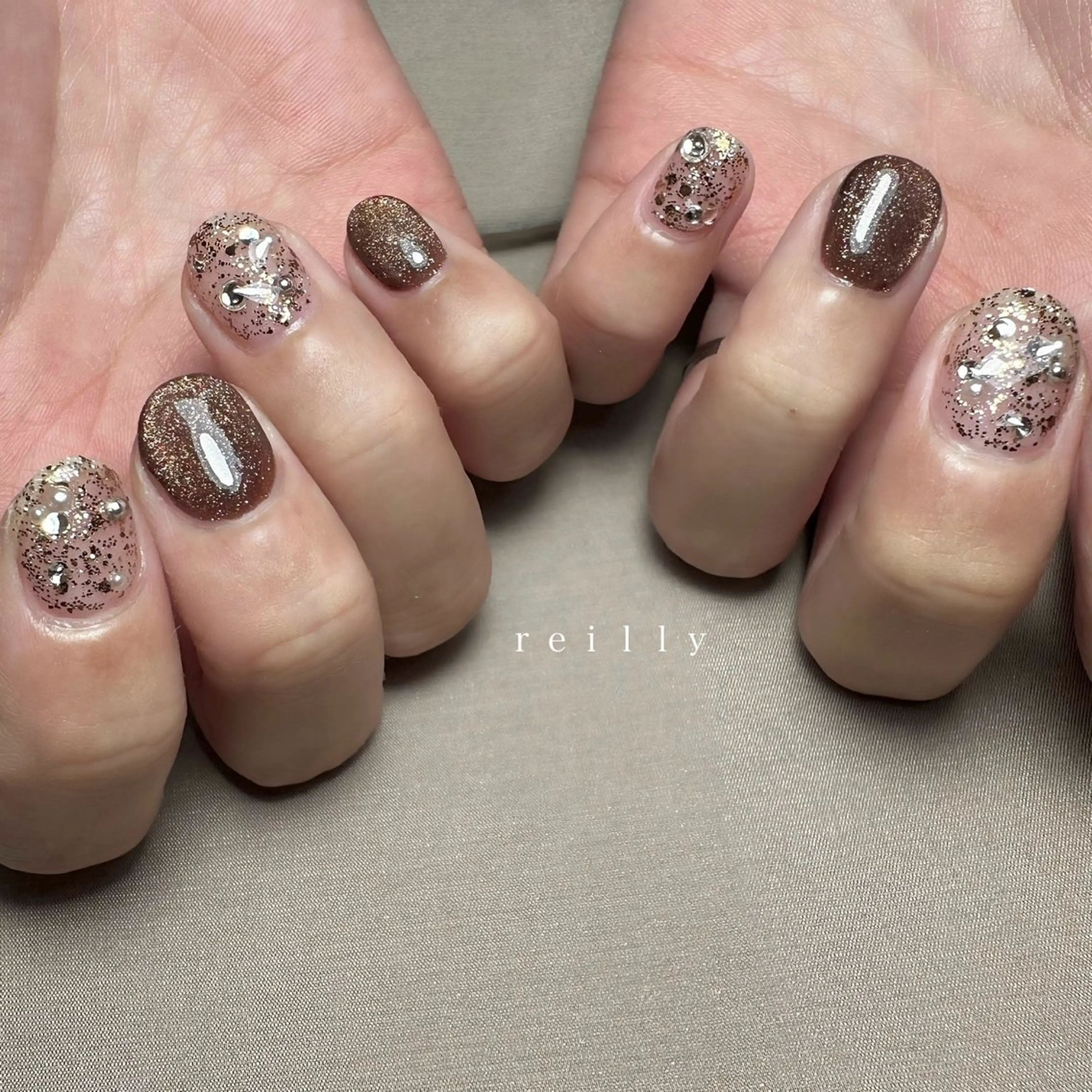 ネイル チークネイル 長さ出し フットネイル フレンチネイル ジェルネイル ハンドネイル Reilly nail.所属・Reillynail レイリーネイルのネイルデザイン
