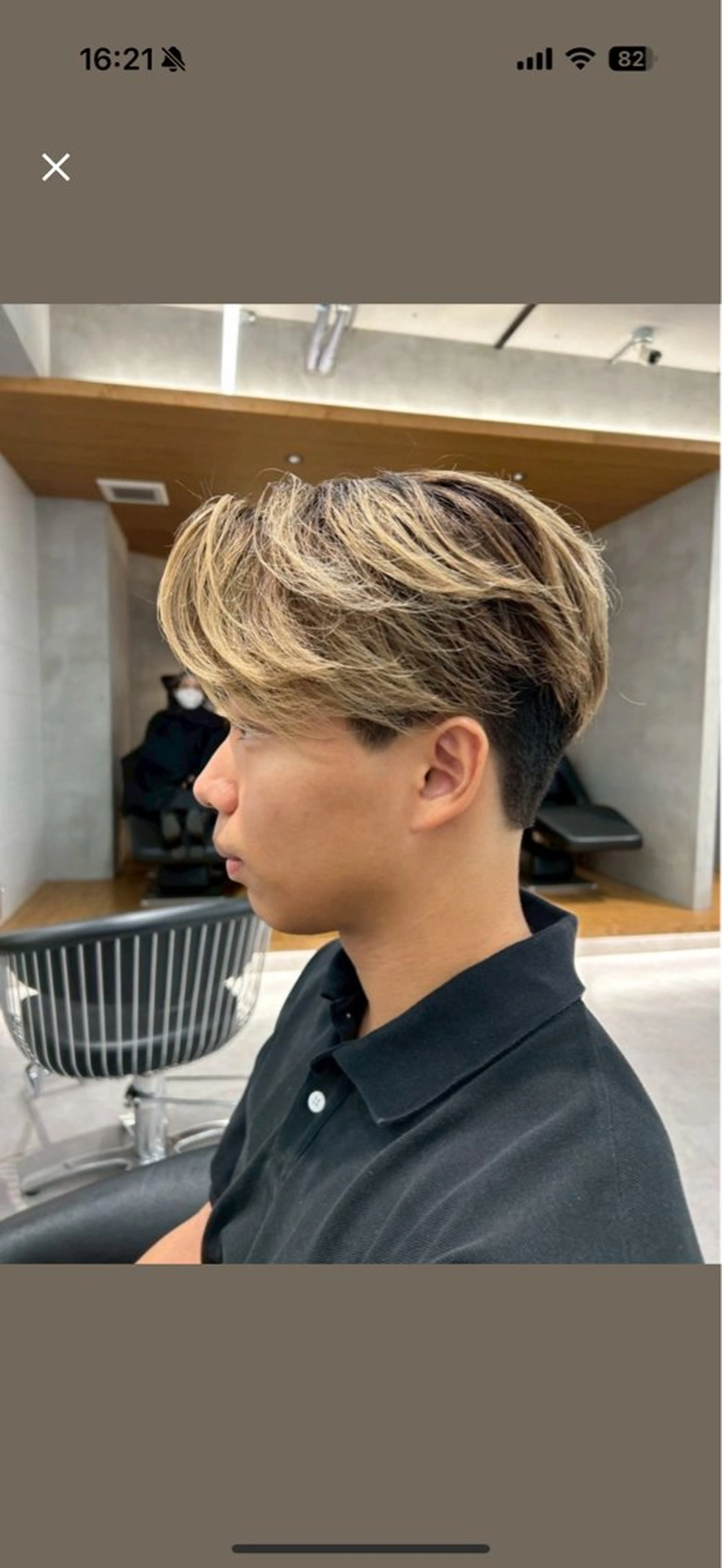 ショート パーマ メンズ nico TOKYO所属・ニュアンス/ センターパート/イノのヘアスタイル