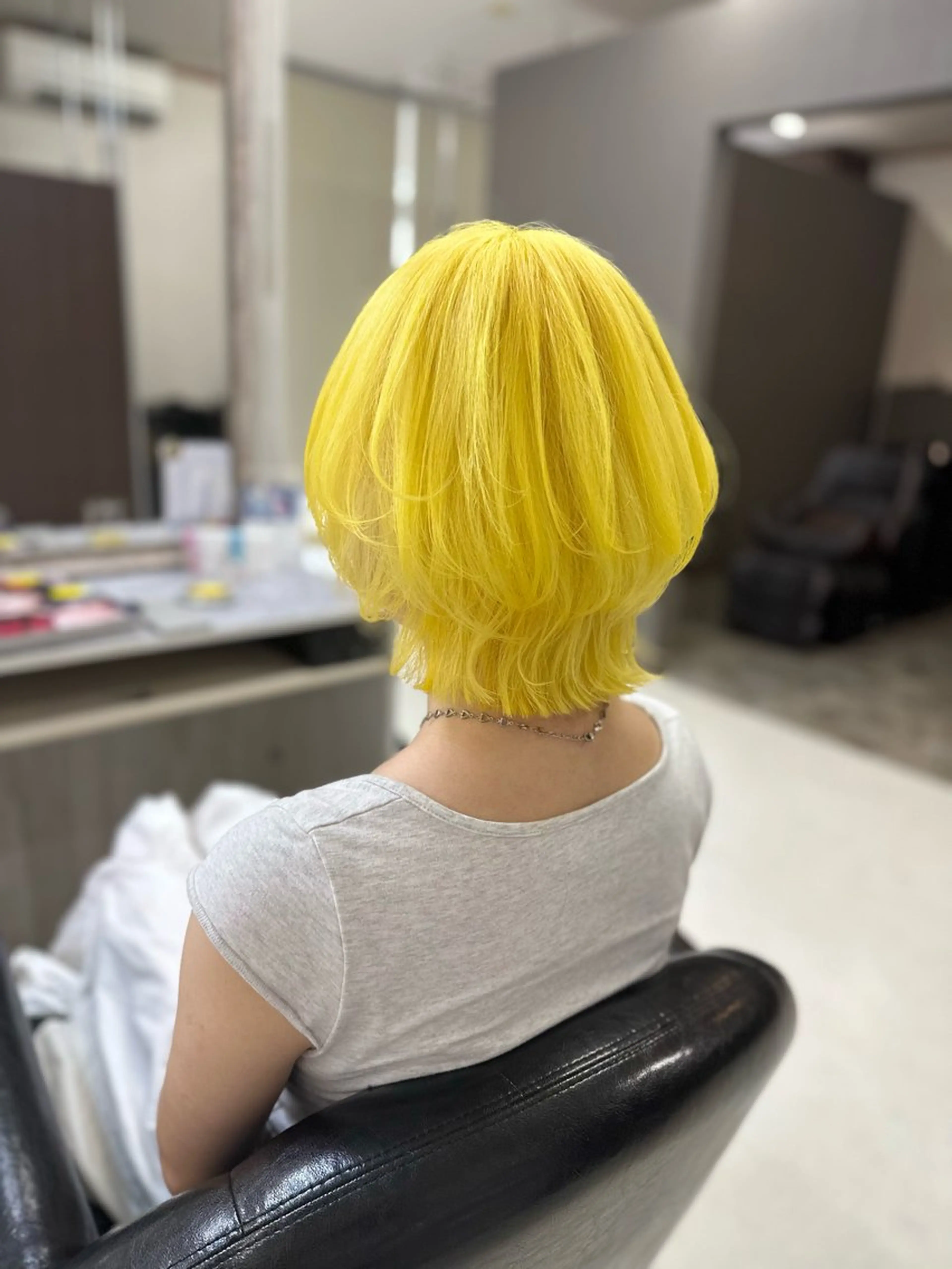 ミディアム カラー ブリーチ YURI ✨のヘアスタイル