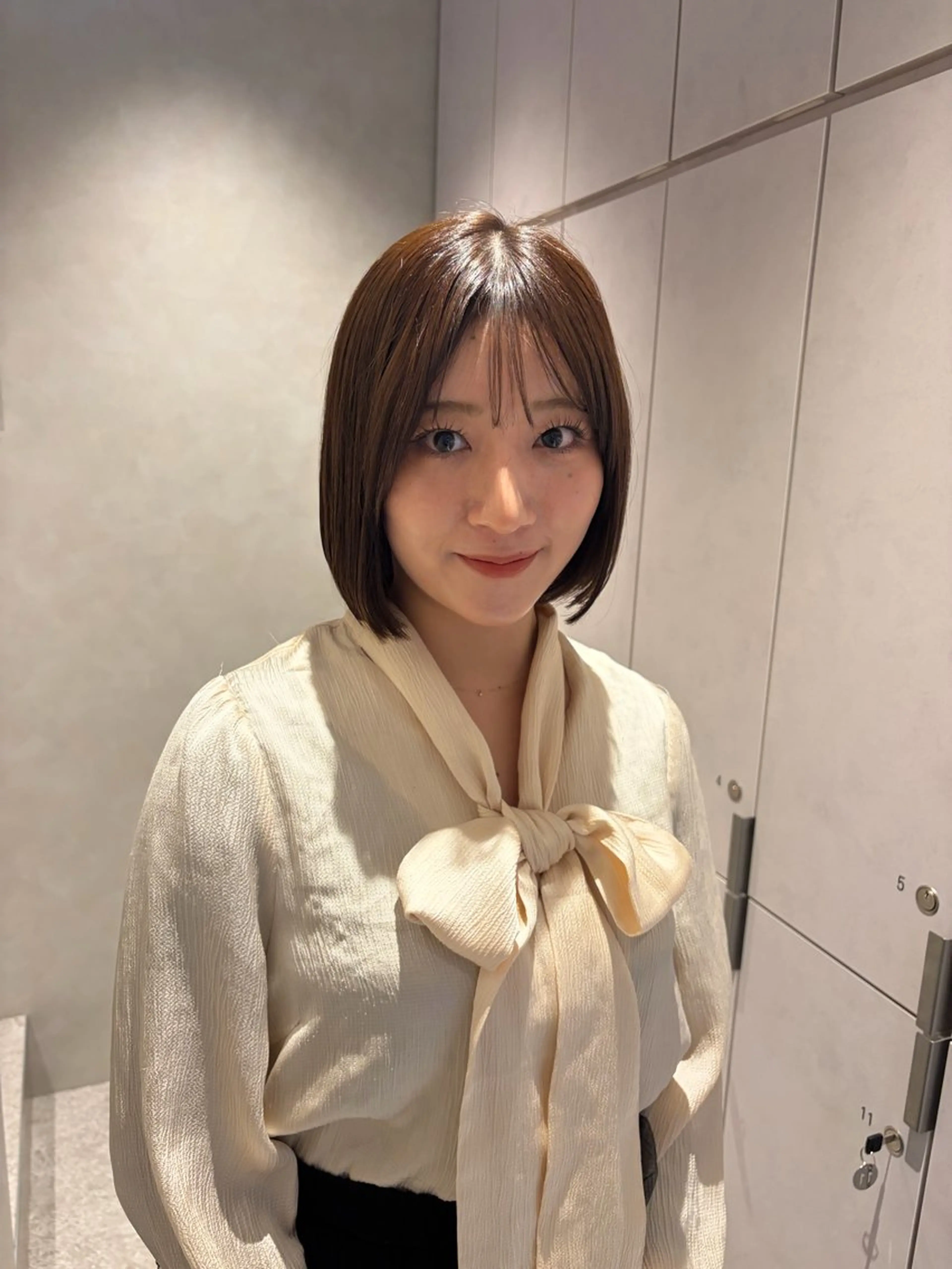 ショート 髪質改善サロン Aster 天神大名店 【アスター】所属・ワンホンヘア× ベージュ🤍ひな🤍のヘアスタイル