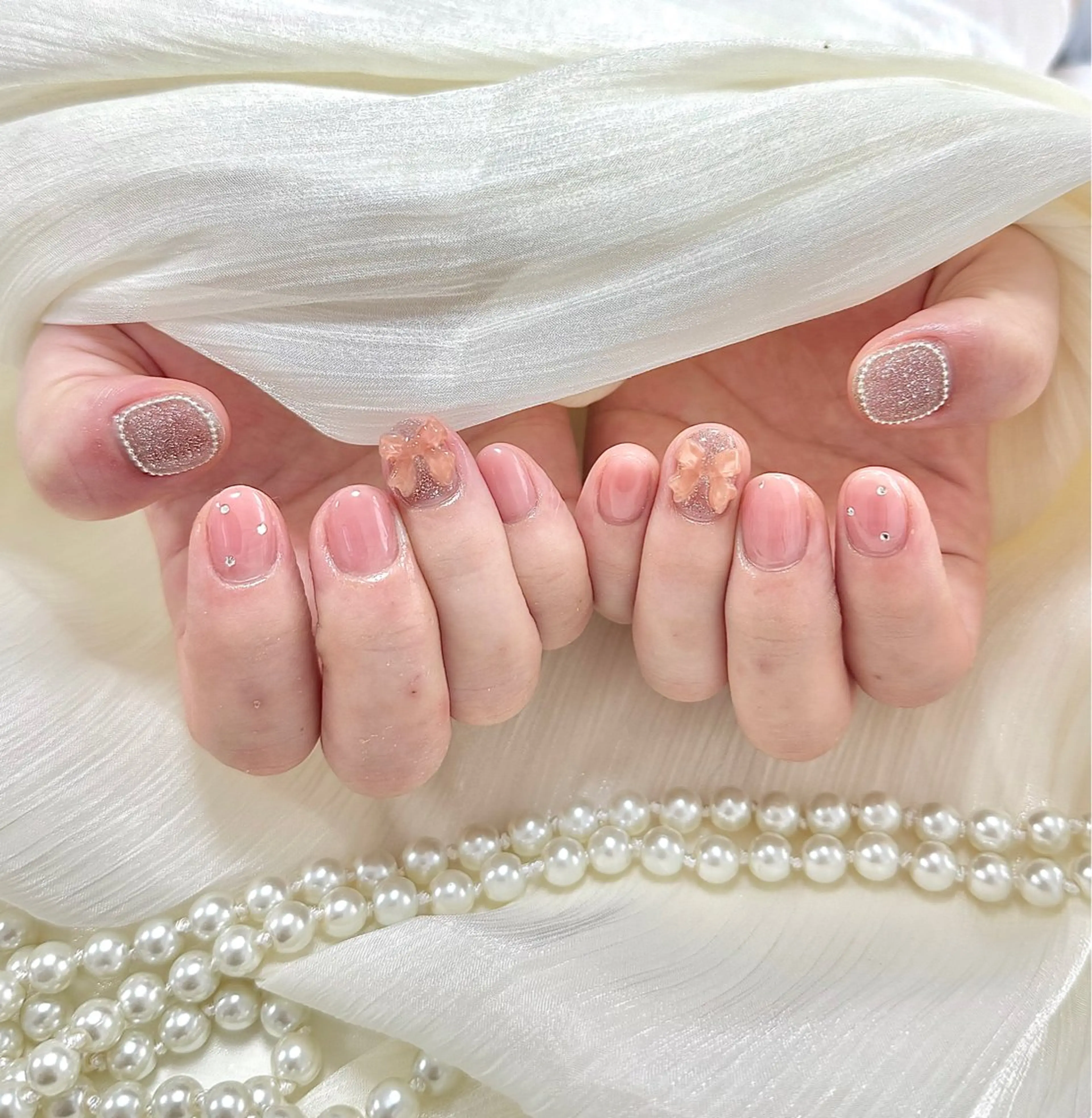 ネイル ハンドネイル ハンドケア 🍑 momo_nailのネイルデザイン