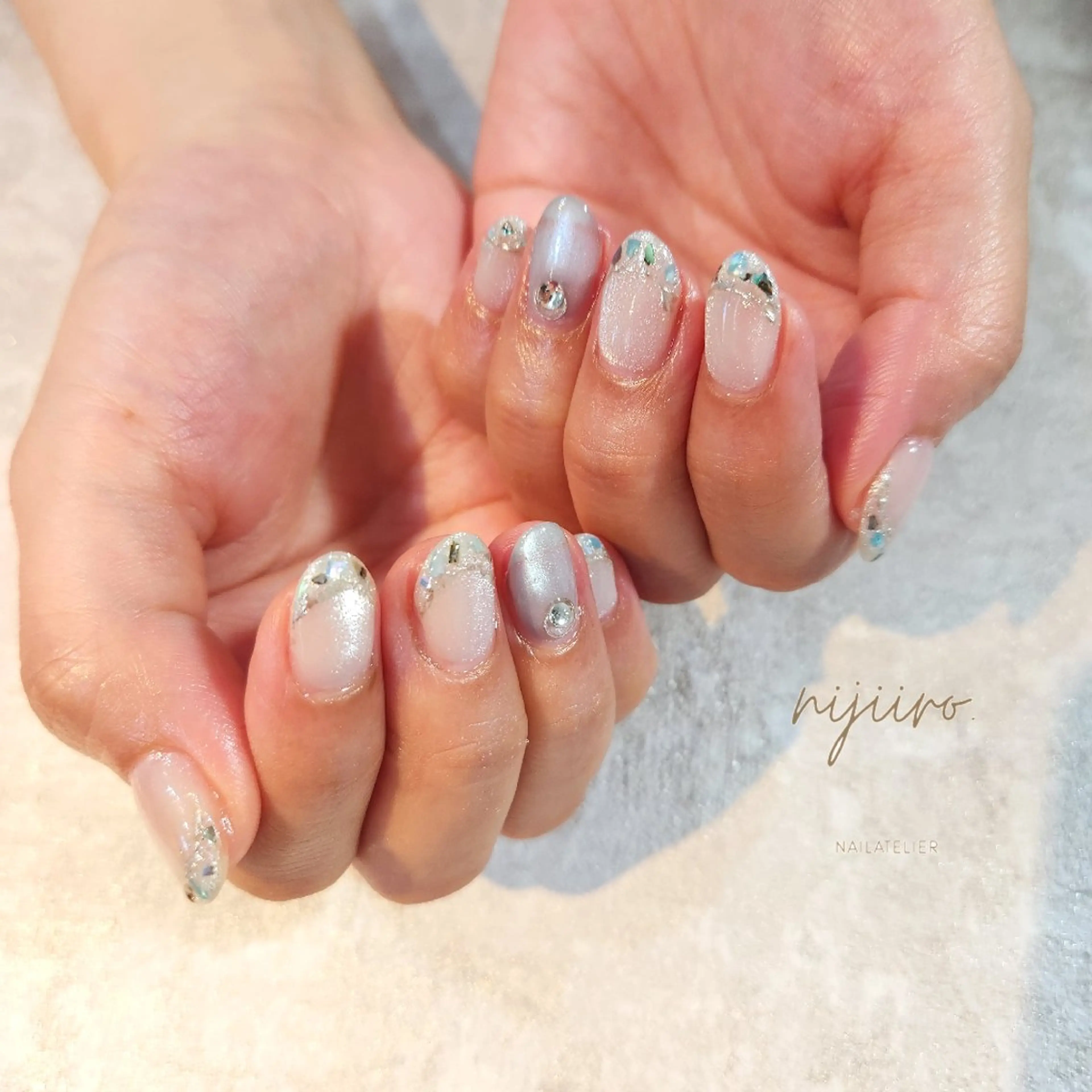 ネイル ハンドネイル nailatelier nijiiro.所属・nijiiro🌈 サトウのネイルデザイン