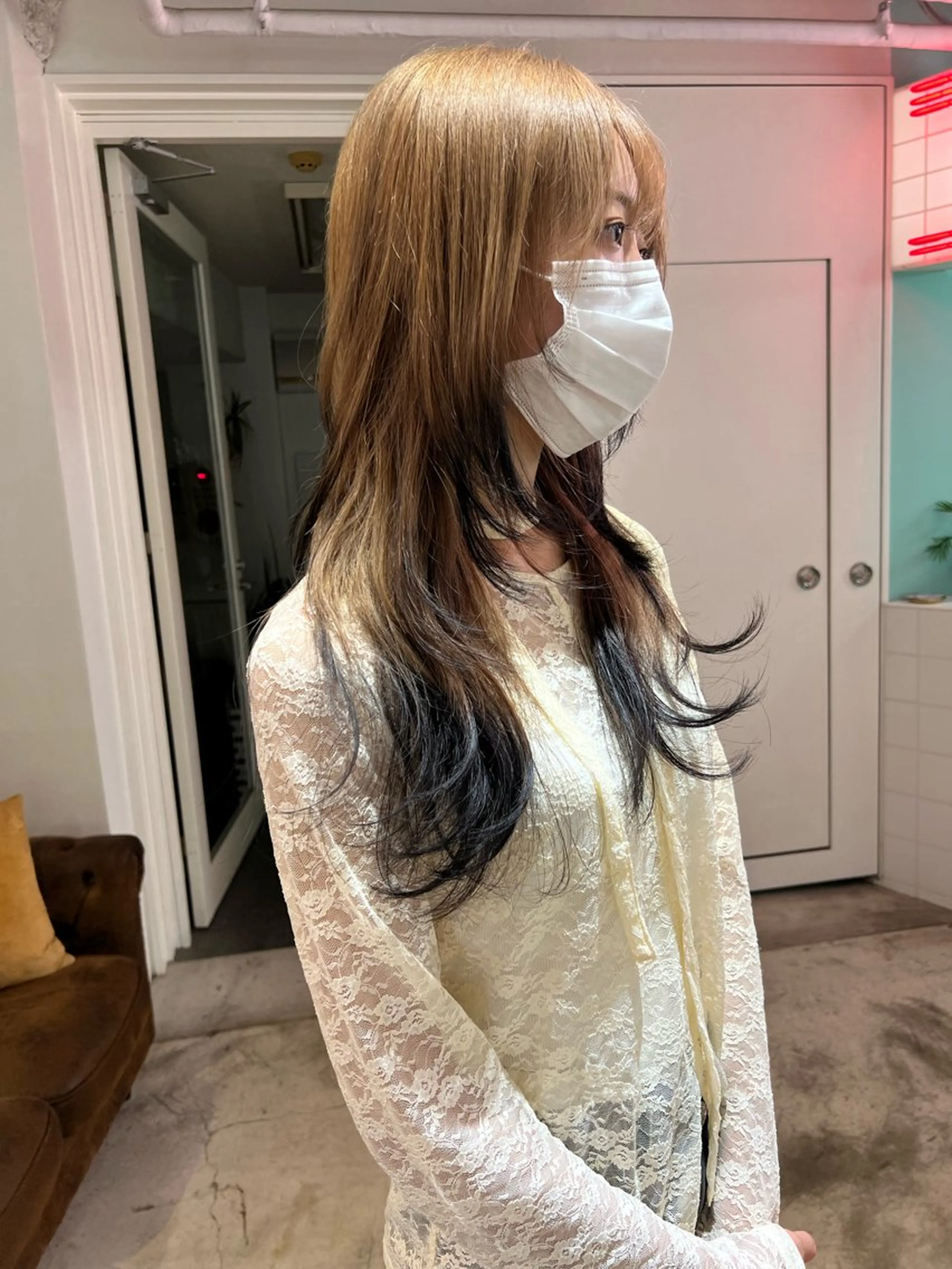 ミディアム ヘアカラー トリートメント 💥ウルフカット デザインあんな💥のヘアスタイル