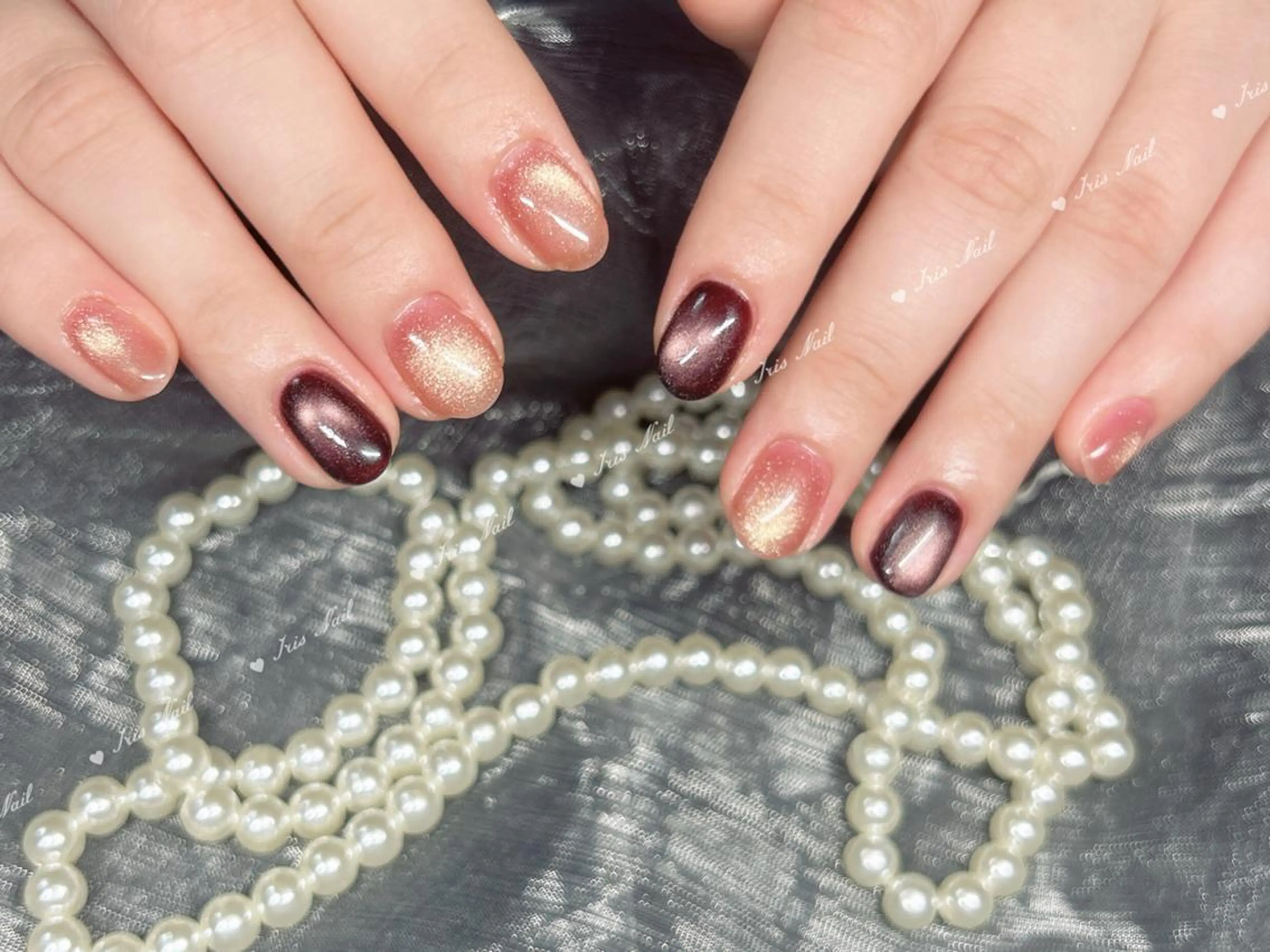 ネイル マグネットネイル ハンドネイル ハンドケア IRIS NAIL大塚のネイルデザイン