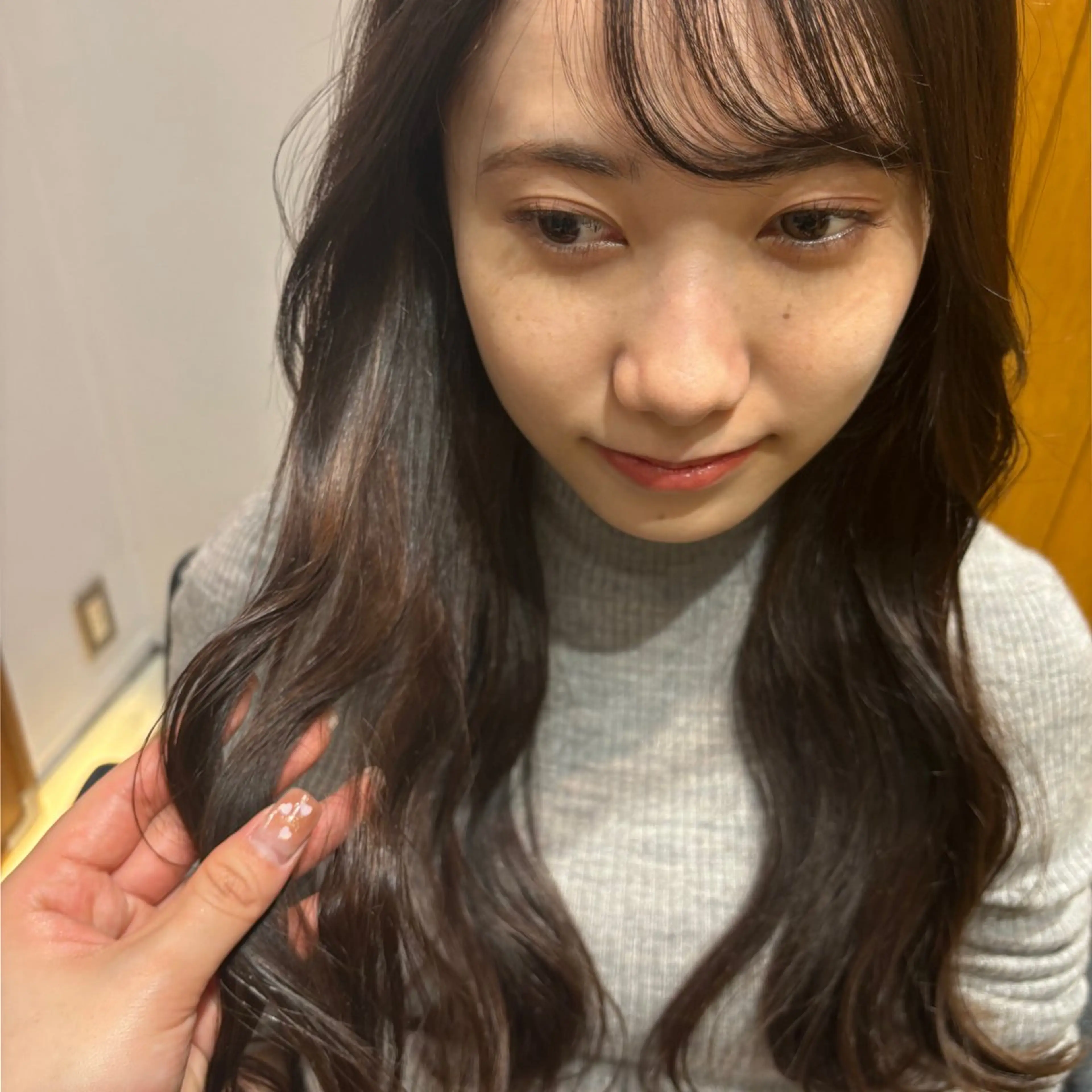 ロング カラー 透明感カラー ヘアカラー 🌸韓国風パーマ /銀座🌸いでいあやのヘアスタイル