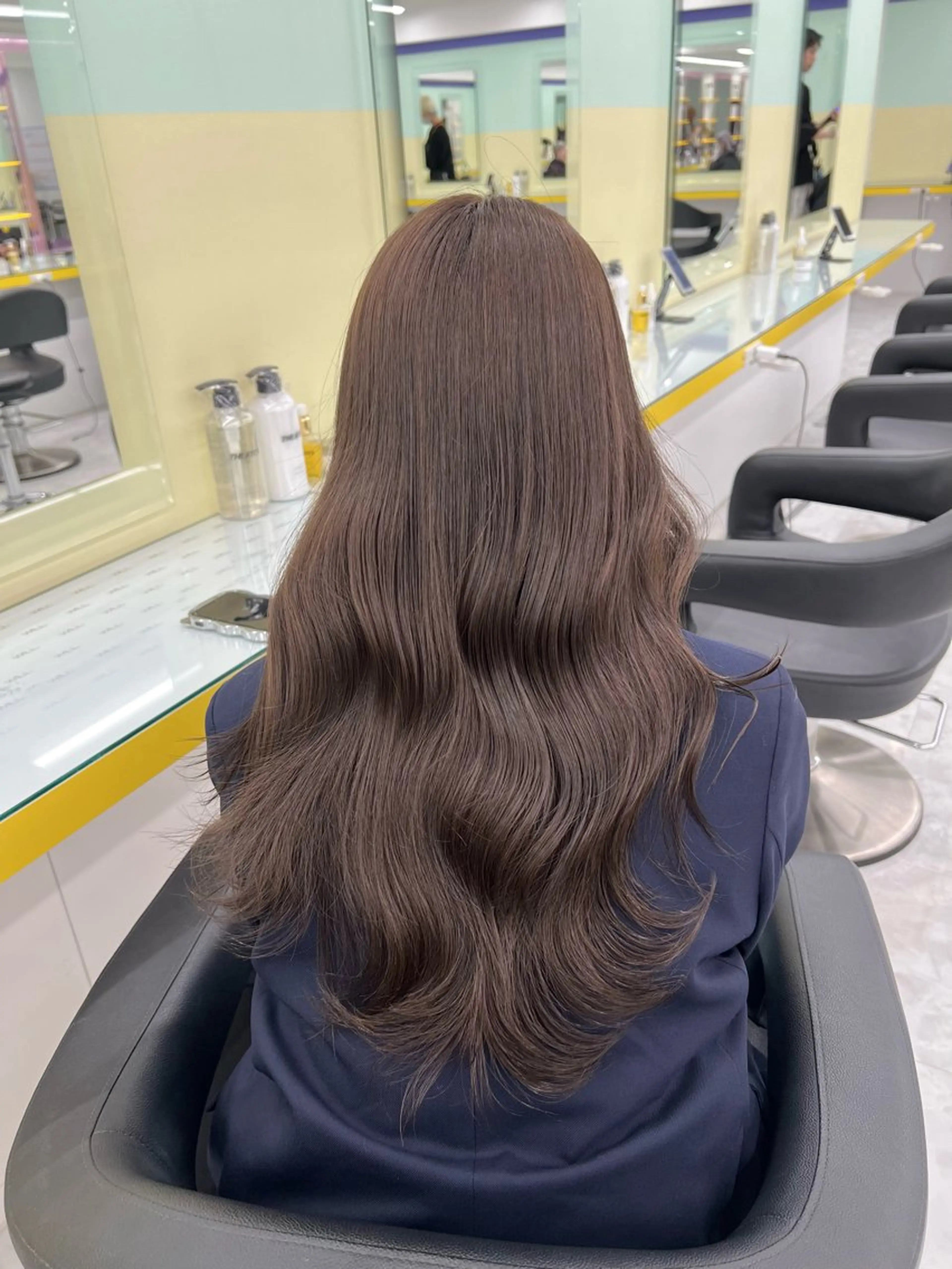 セミロング カラー レイヤー/韓国❣️ 髪質改善/亘紘輝のヘアスタイル