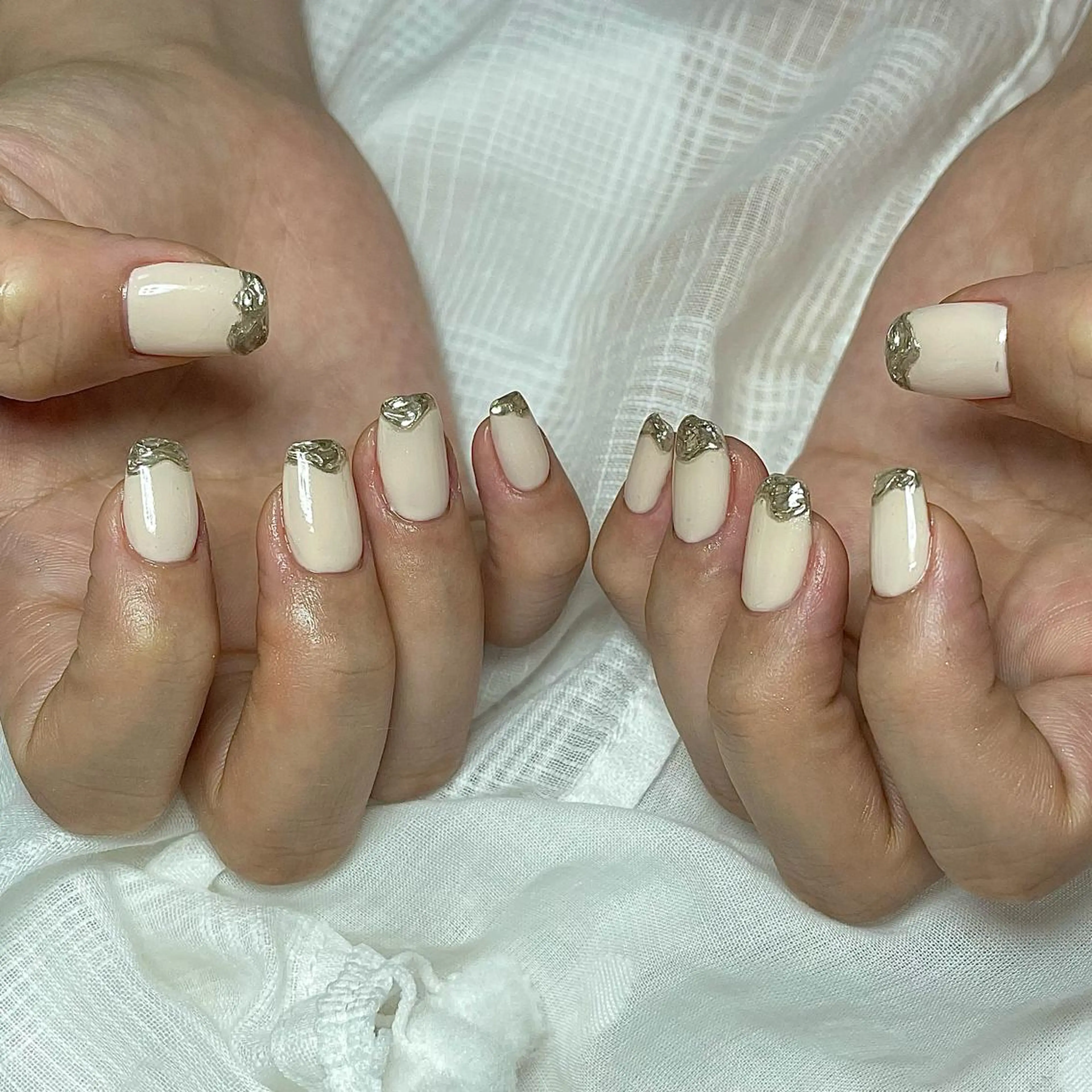 ネイル フレンチネイル ハンドネイル Nailsalon BLOOM🌷 山崎のネイルデザイン