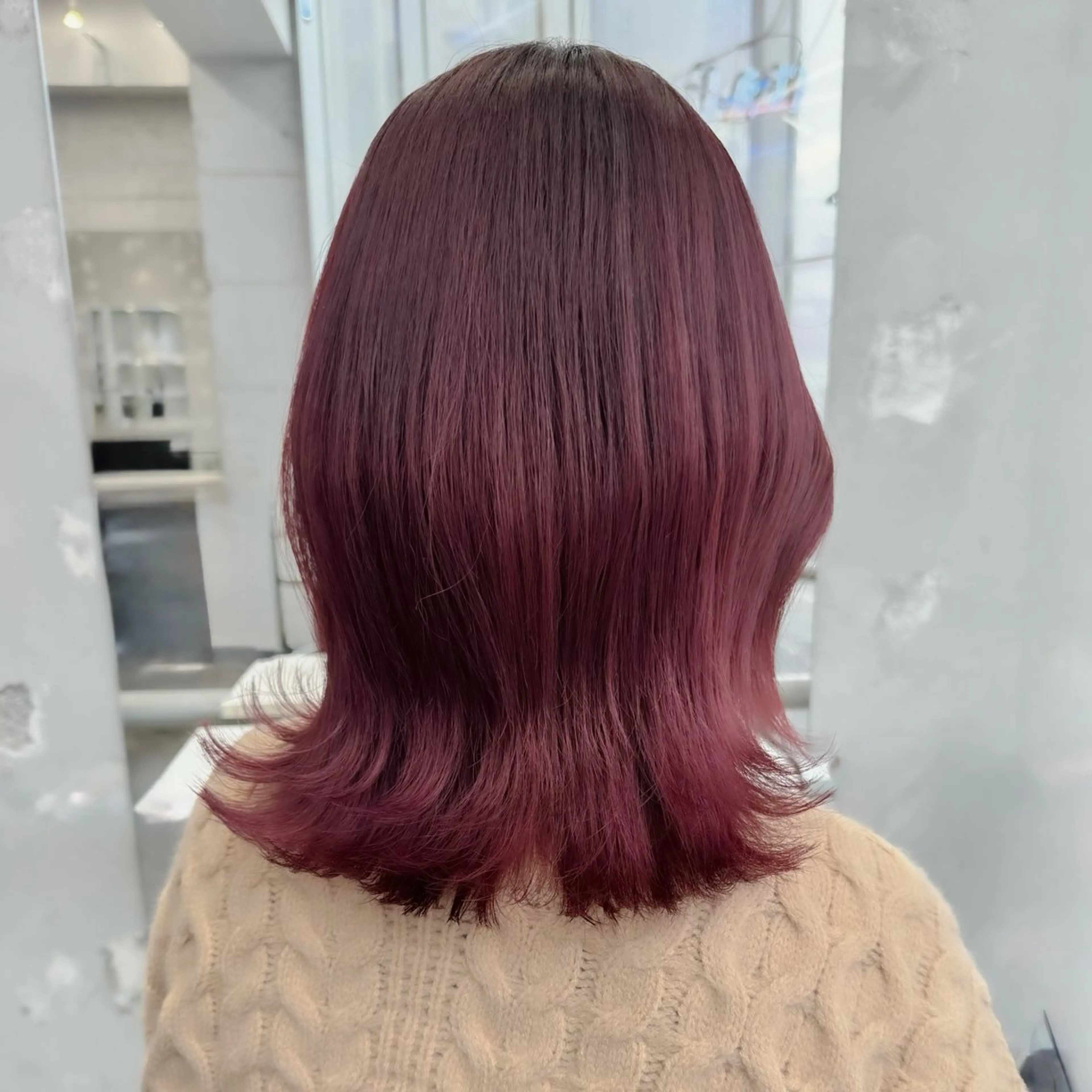 ミディアム カラー ヘアアレンジ カット ヘアカラー トリートメント 💗💗韓国レイヤー yu-ki💗💗のヘアスタイル