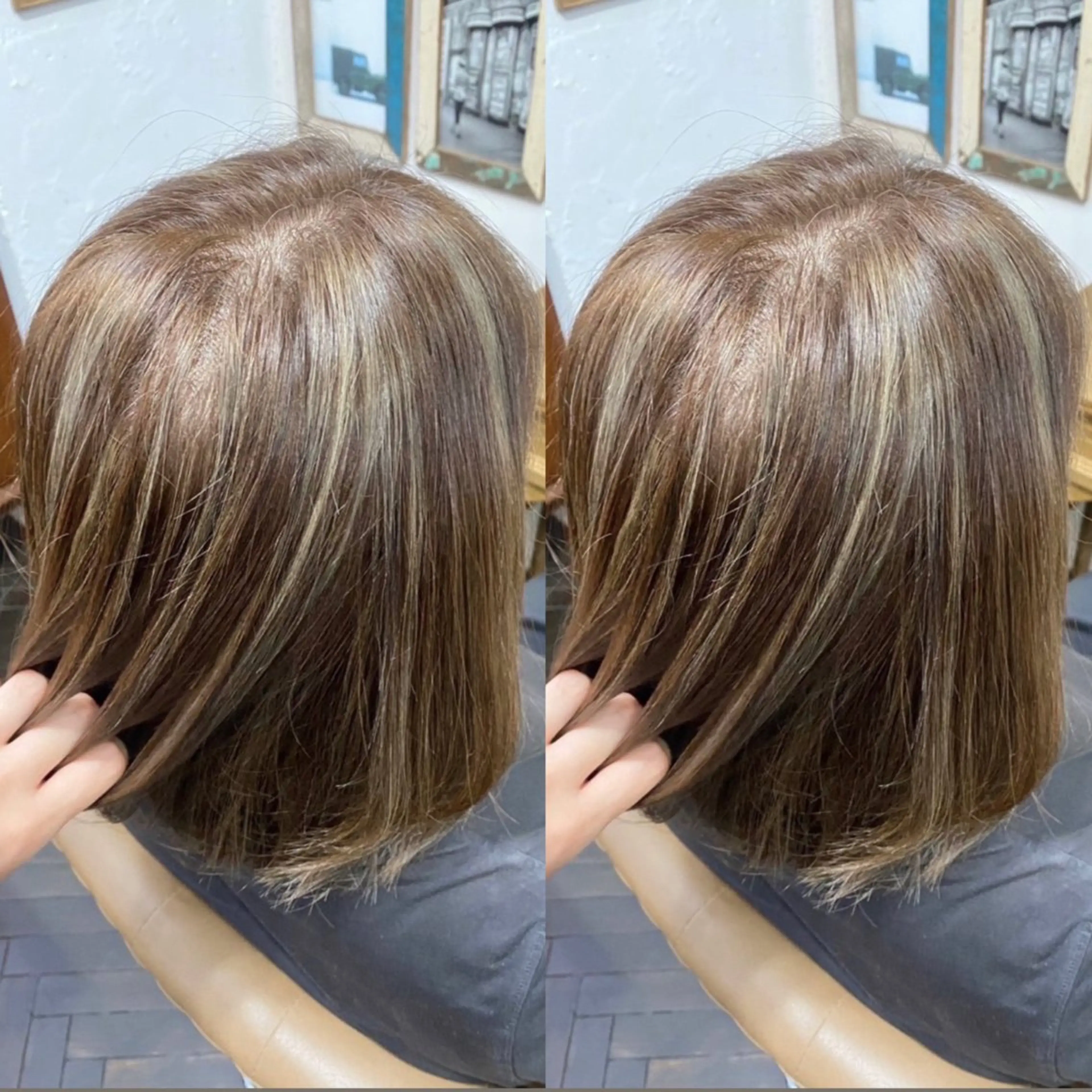 ショート カラー ハイライトカラー ハイライト ヘアカラー トリートメント ☻モエカ/ハイトーン アレンジ☻のヘアスタイル