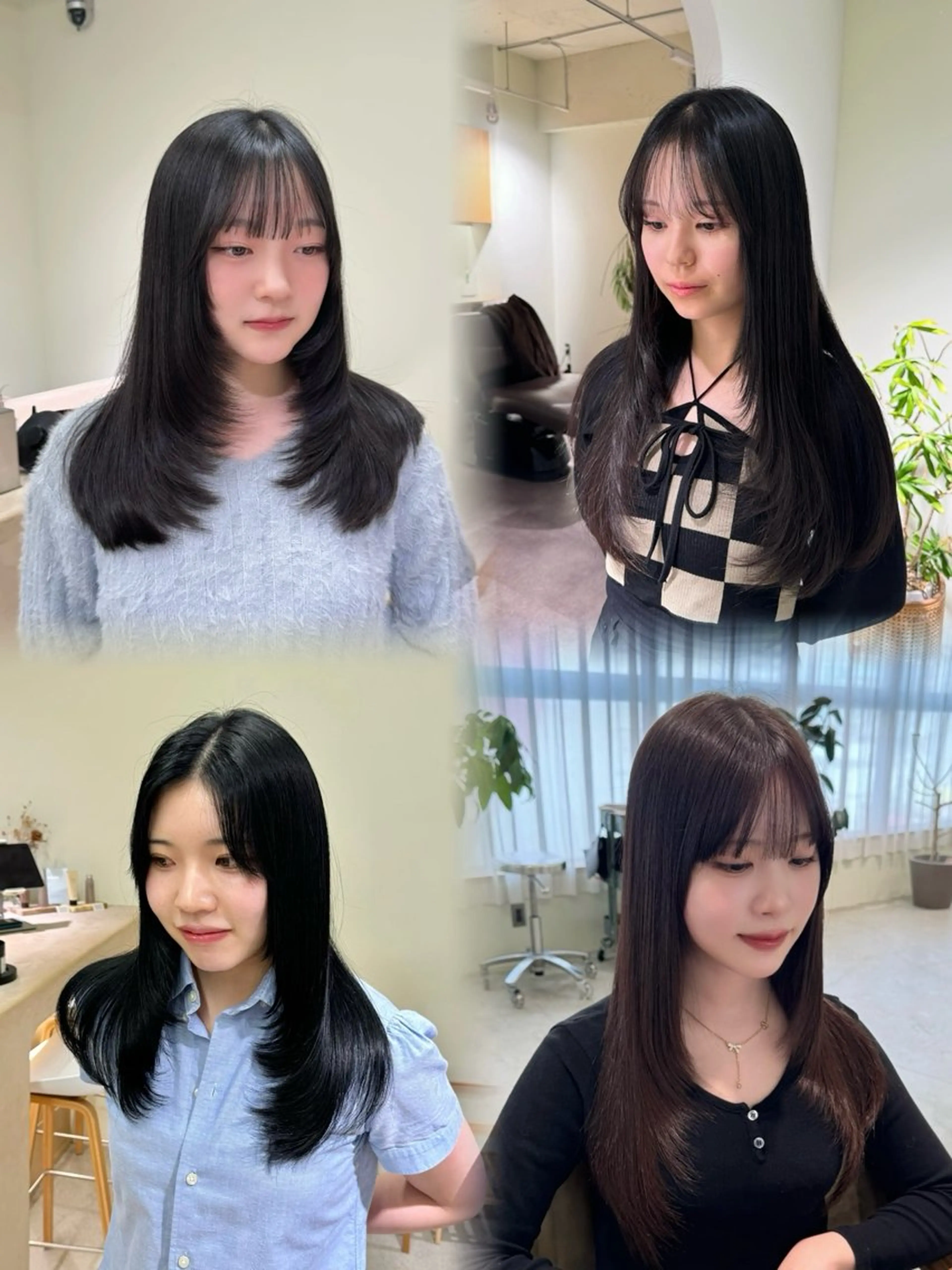 ロング カット ulu名古屋栄所属・落合しほ/韓国ヘア/ 髪質改善/縮毛矯正のヘアスタイル