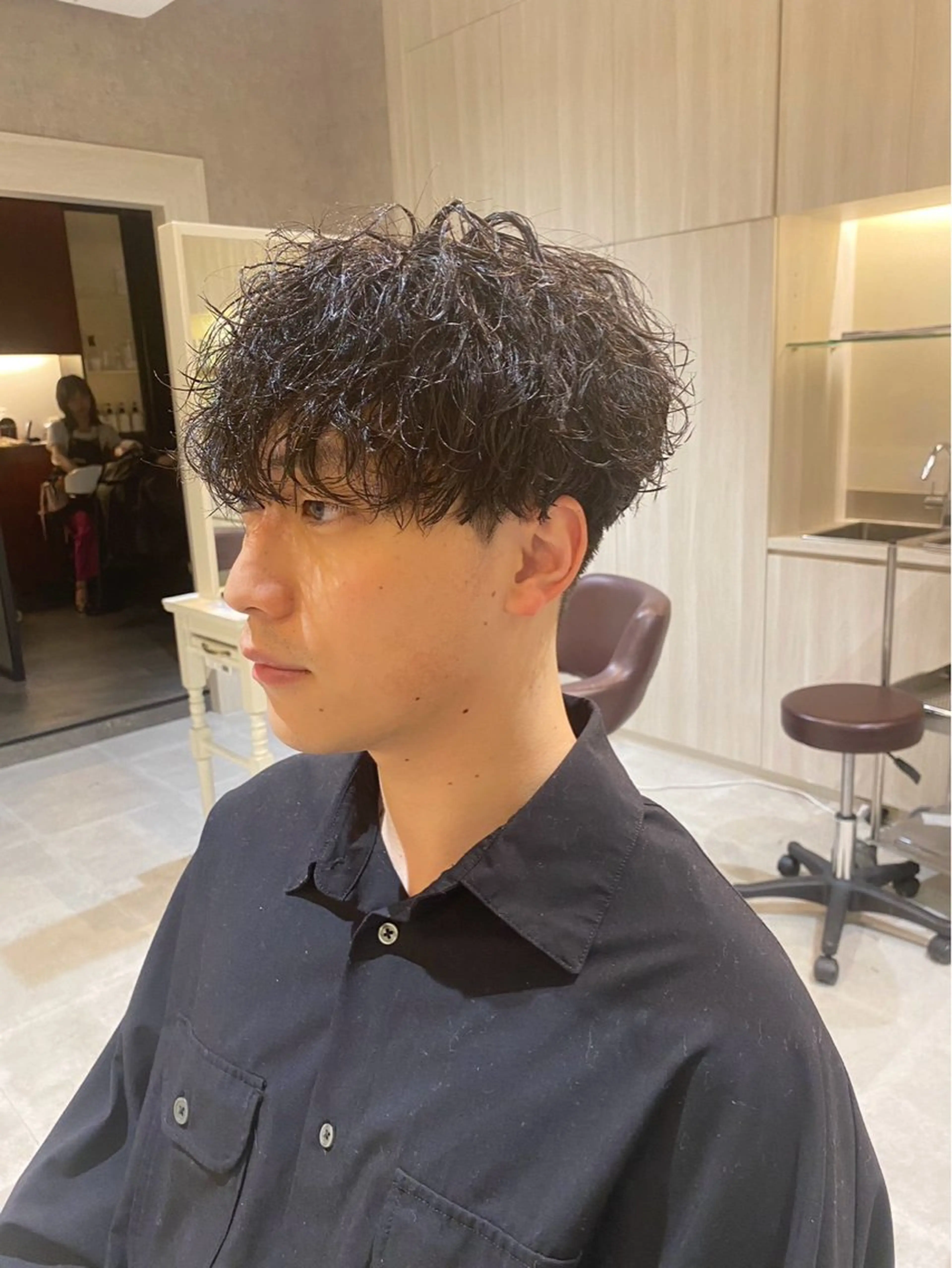 パーマ メンズ メンズパーマ mulum所属・ボブパーマ/ ウルフパーマ原科🪴のヘアスタイル