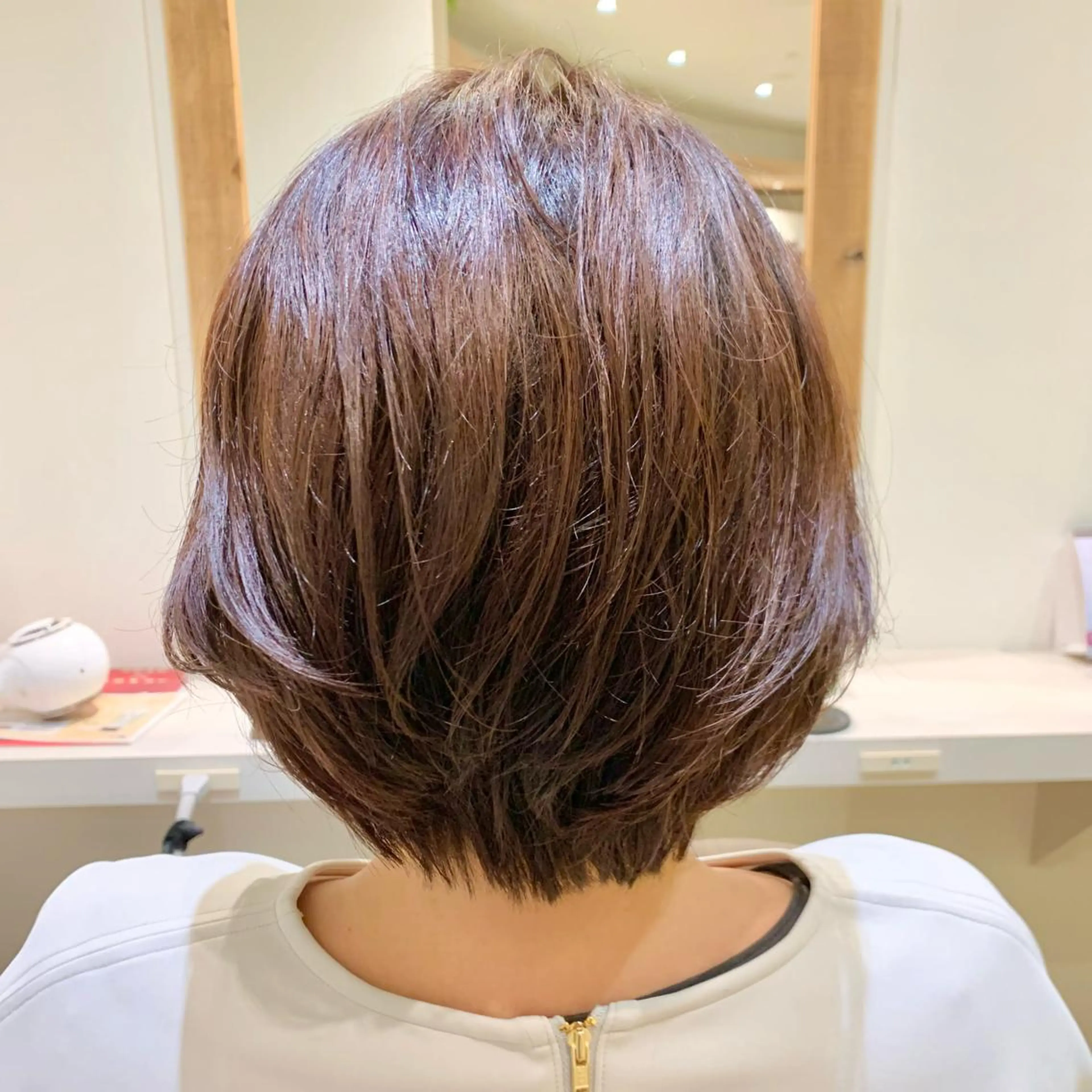 ショート パーマ カット パーマ ショート×カラー 🦊堀米早紀【荻窪】のヘアスタイル